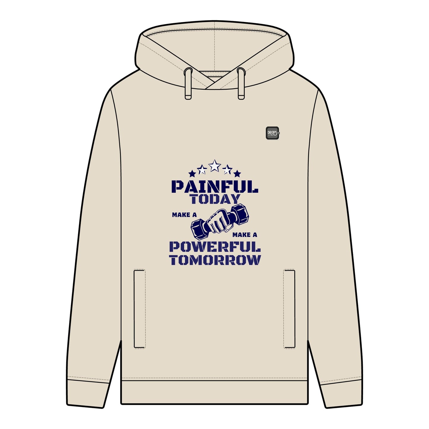 Men's Organic Hoodie_ N7+ Series MOHOODIE PT2WW001_ Limited Edition Powerful Tomorrow by WesternWaves: