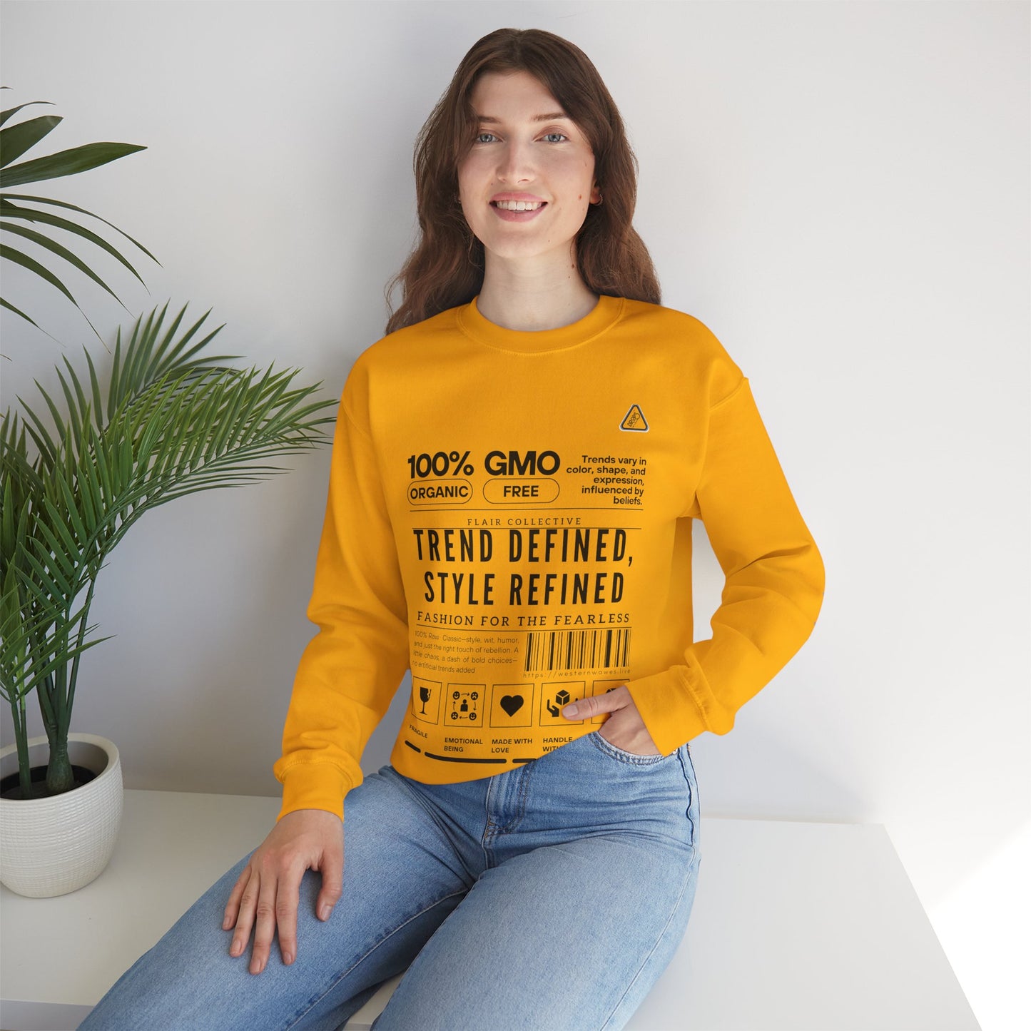 Unisex Heavy Blend™ Crewneck Sweatshirt_ N2 Series SPW UHBCSS PT2WW003_ Limited Edition 'DROPS' Brand Raw Classics by WesternWaves: