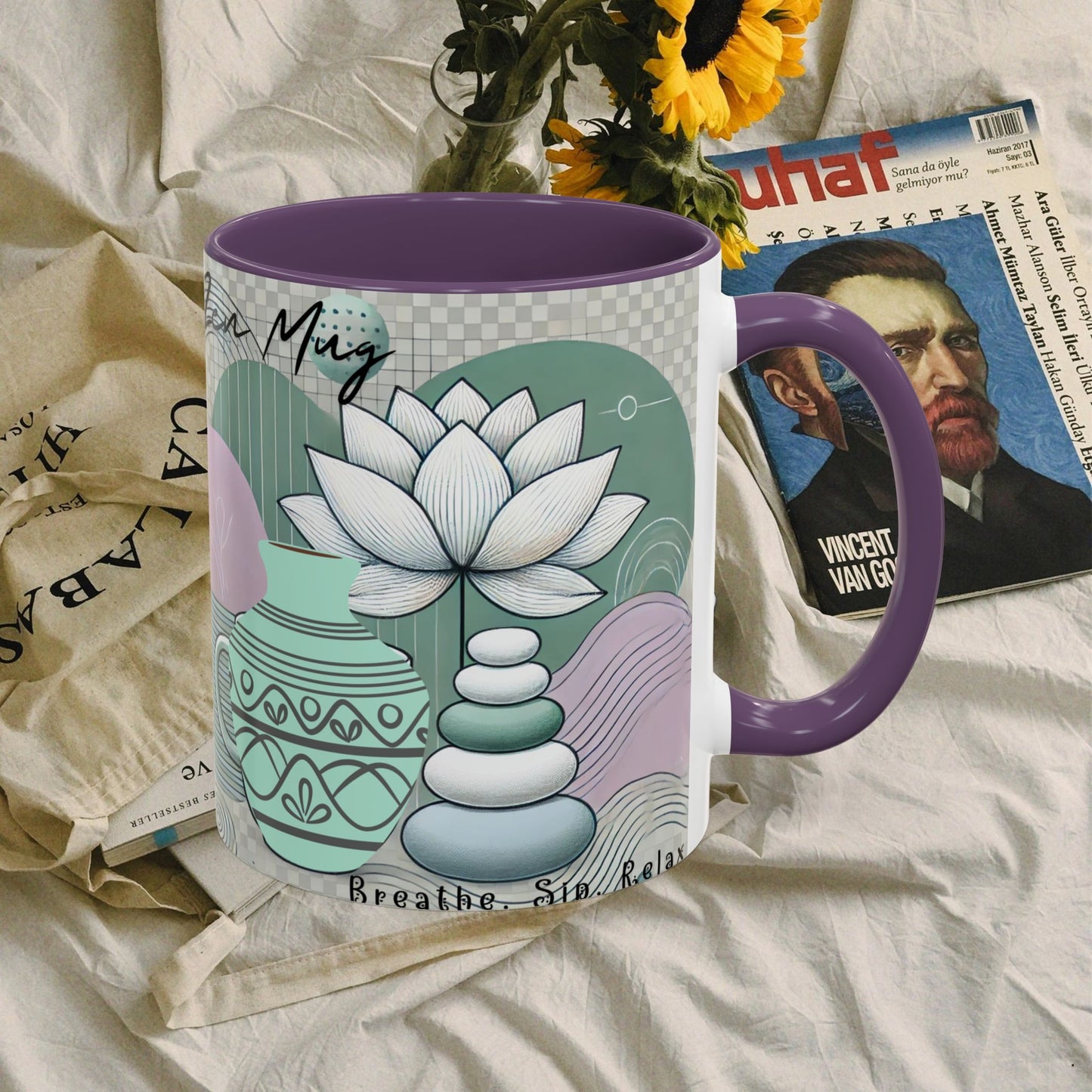 Accent Coffee Mug (11, 15oz) _ N3+ Series ACMUG PT2WW006_ Limited Edition Blend Style & Functionality by WesternWaves: