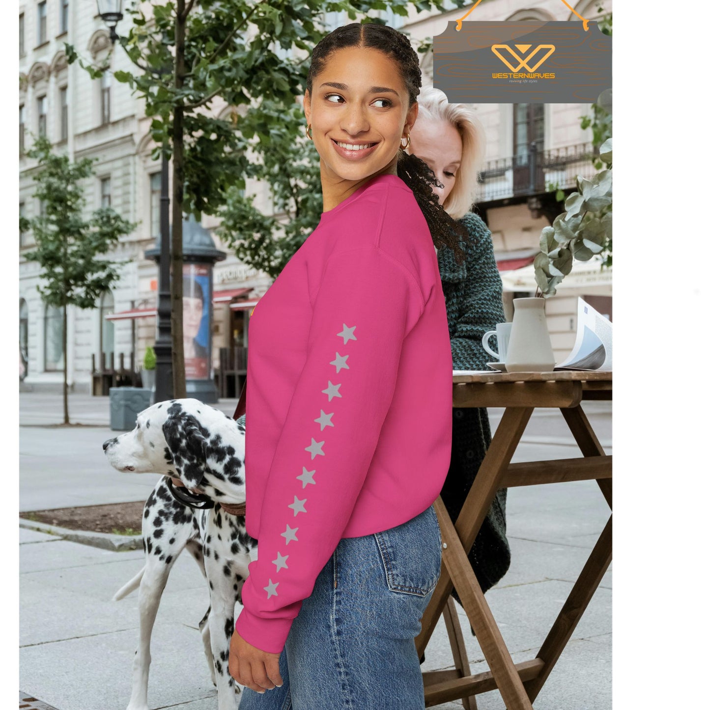 Unisex Heavy Blend™ Crewneck Sweatshirt_ N2 Series UHBCSS PT2WW004_ Limited Edition Pure Luxury by WesternWaves: