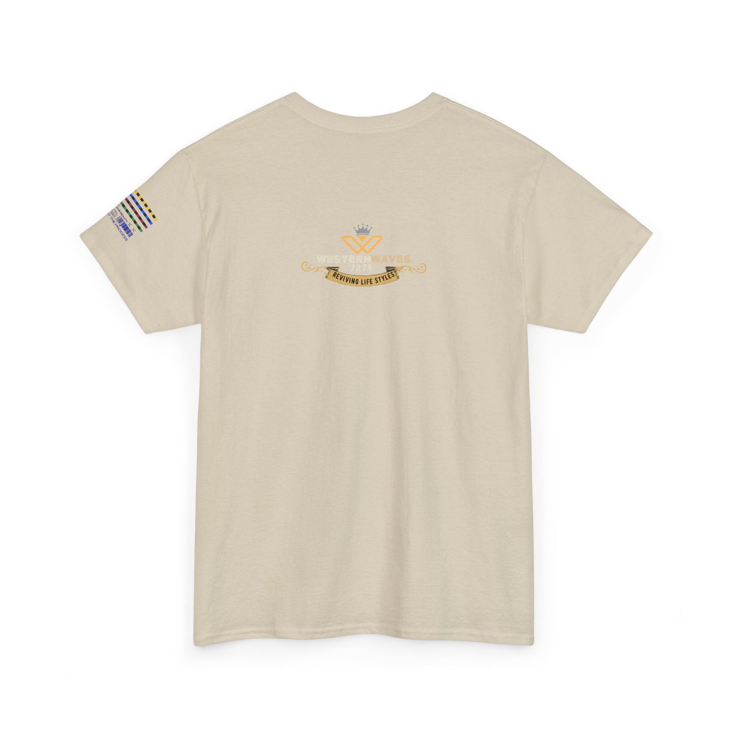 Unisex Heavy Cotton Tee_ Crafted from premium 100% cotton_ N+ Series UHCT PT2WV003_ Limited Edition by WesternWaves: