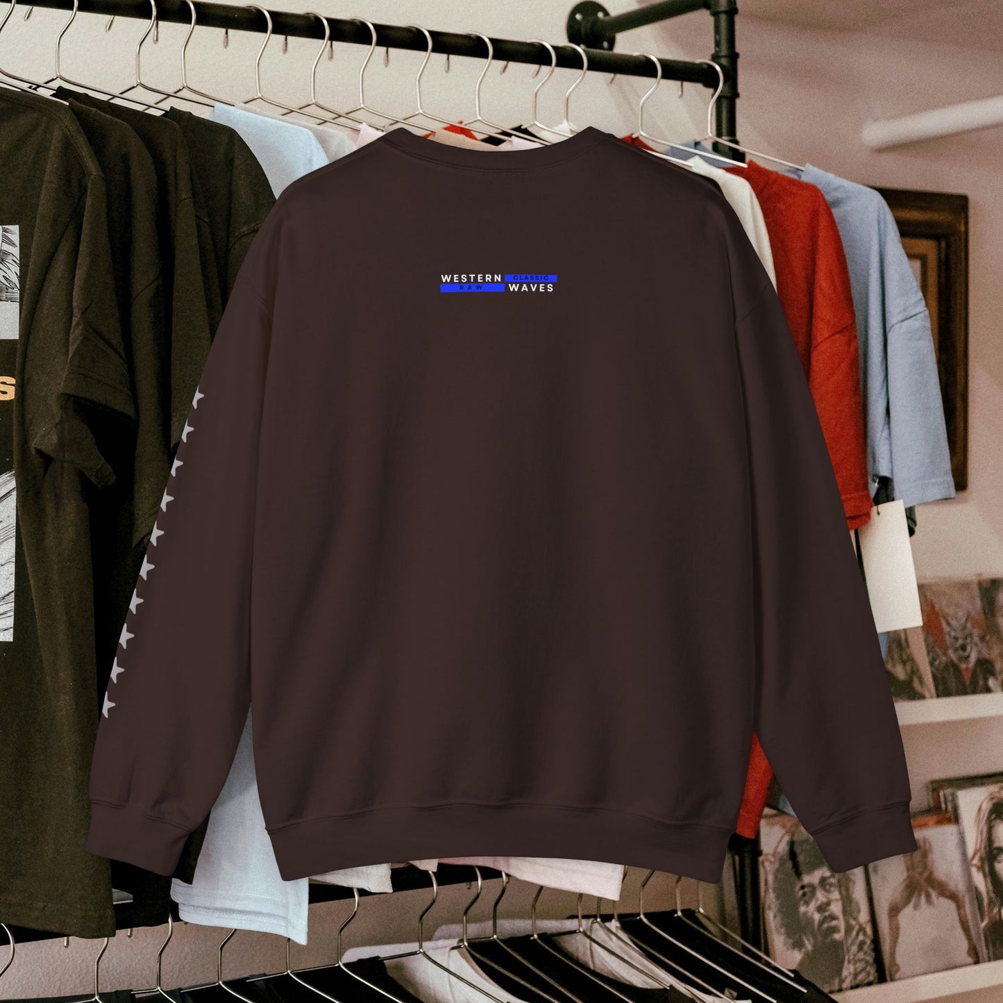 Unisex Heavy Blend™ Crewneck Sweatshirt_ N2 Series UHBCSS PT2WW005_ Limited Edition by WesternWaves: