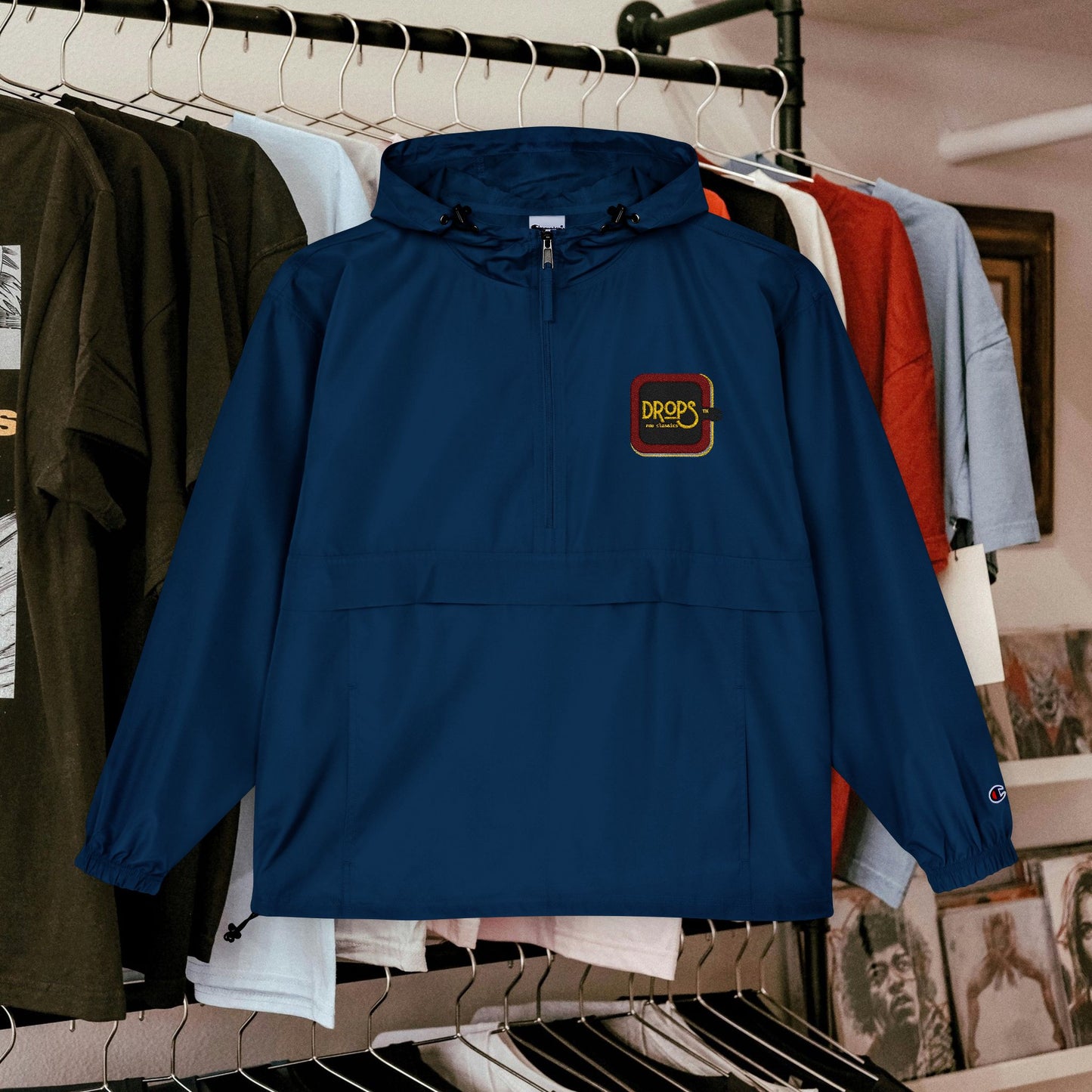 Champion Unisex Packable Anorak Jacket - Bright Orange Outdoor Essential_ N6+ Series CUSPAJKTS PT2WW001_ Limited Edition by WesternWaves: