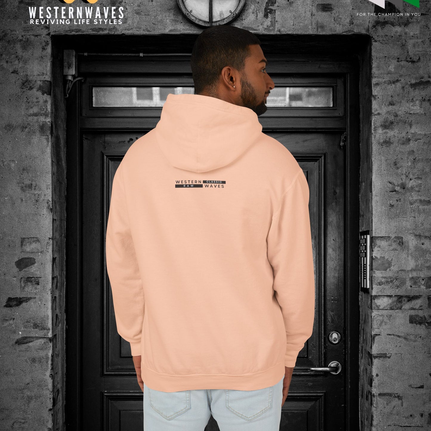 Unisex Lightweight Hooded Sweatshirt – N2+ Series USLWHSS PT2WW024_ Limited Edition Crafted Comfort by WesternWaves: