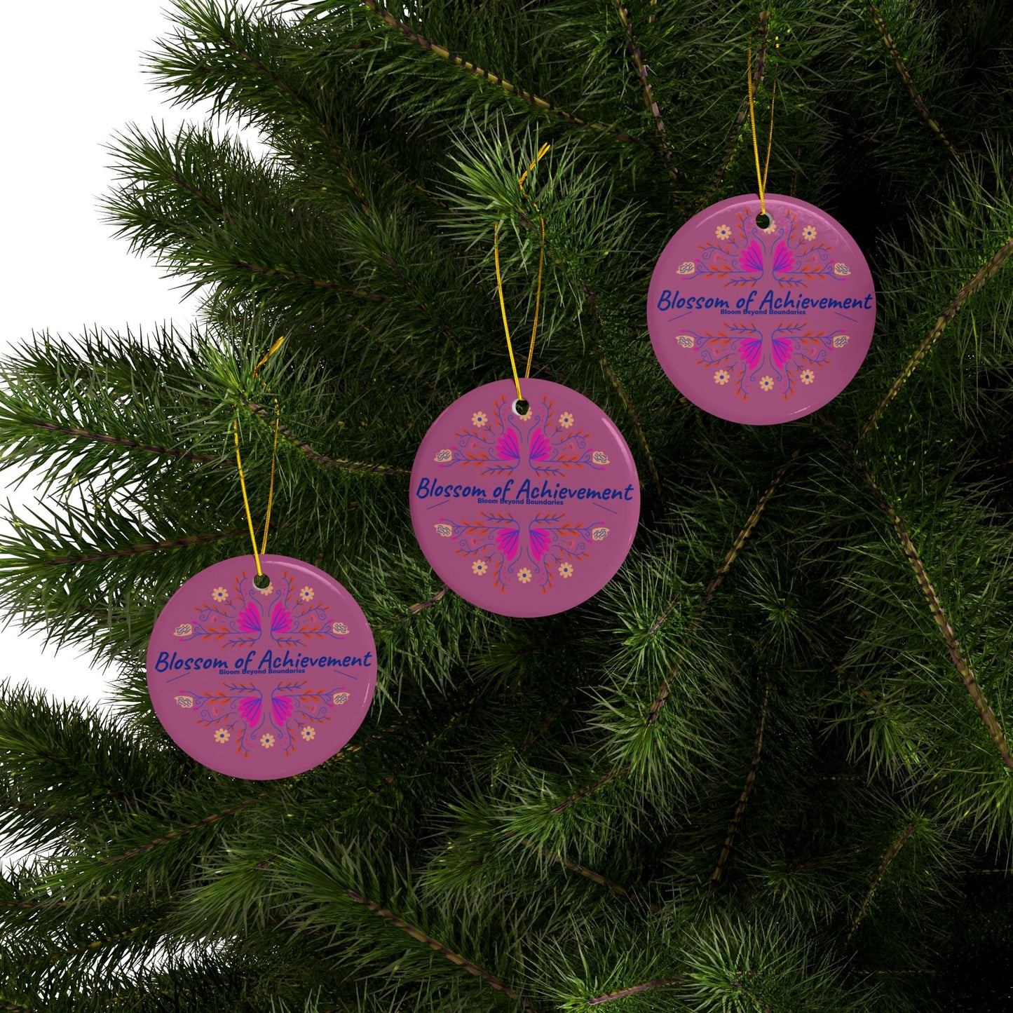 Ceramic Ornaments, 2-Side Print, (1pc, 3pcs, 5pcs, 10pcs)_ N2+ Series CO2SP PT2WW001_ Limited Edition Designs For Durability & Elegance by WesternWaves: