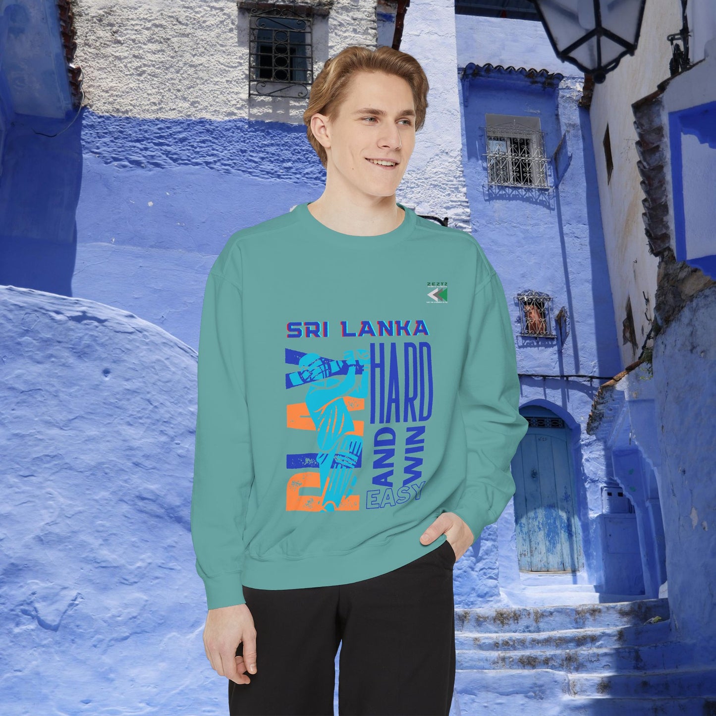 Unisex Garment-Dyed Sweatshirt_ N2 Series USGDSS PT2WW001_ Limited Edition Masterpiece of ‘ZeztZ’ Sports Brand Luxury & Casual Comfort by WesternWaves: