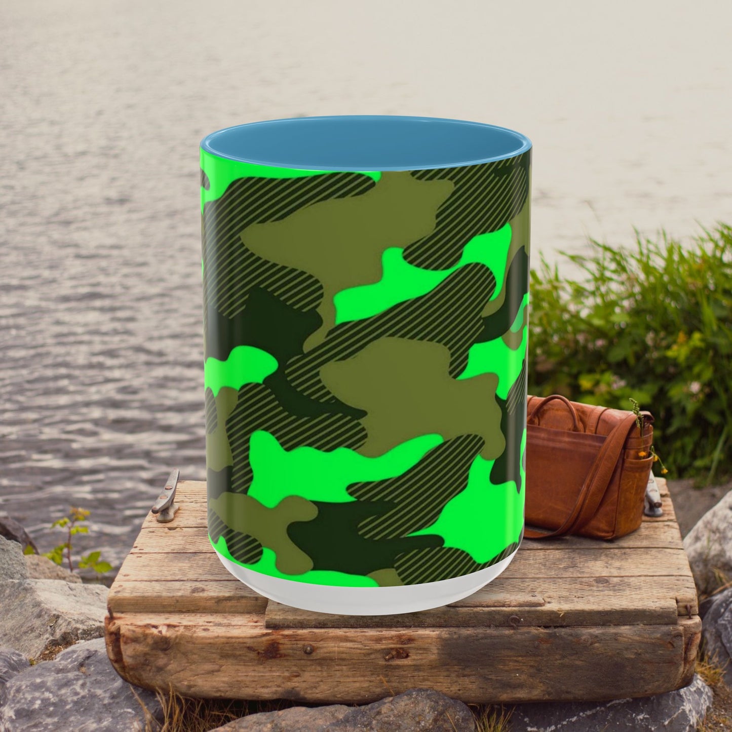Accent Coffee Mug (11, 15oz)_ N2 Series ACMUG PT2WW004_ Limited Edition Mug by WesternWaves: