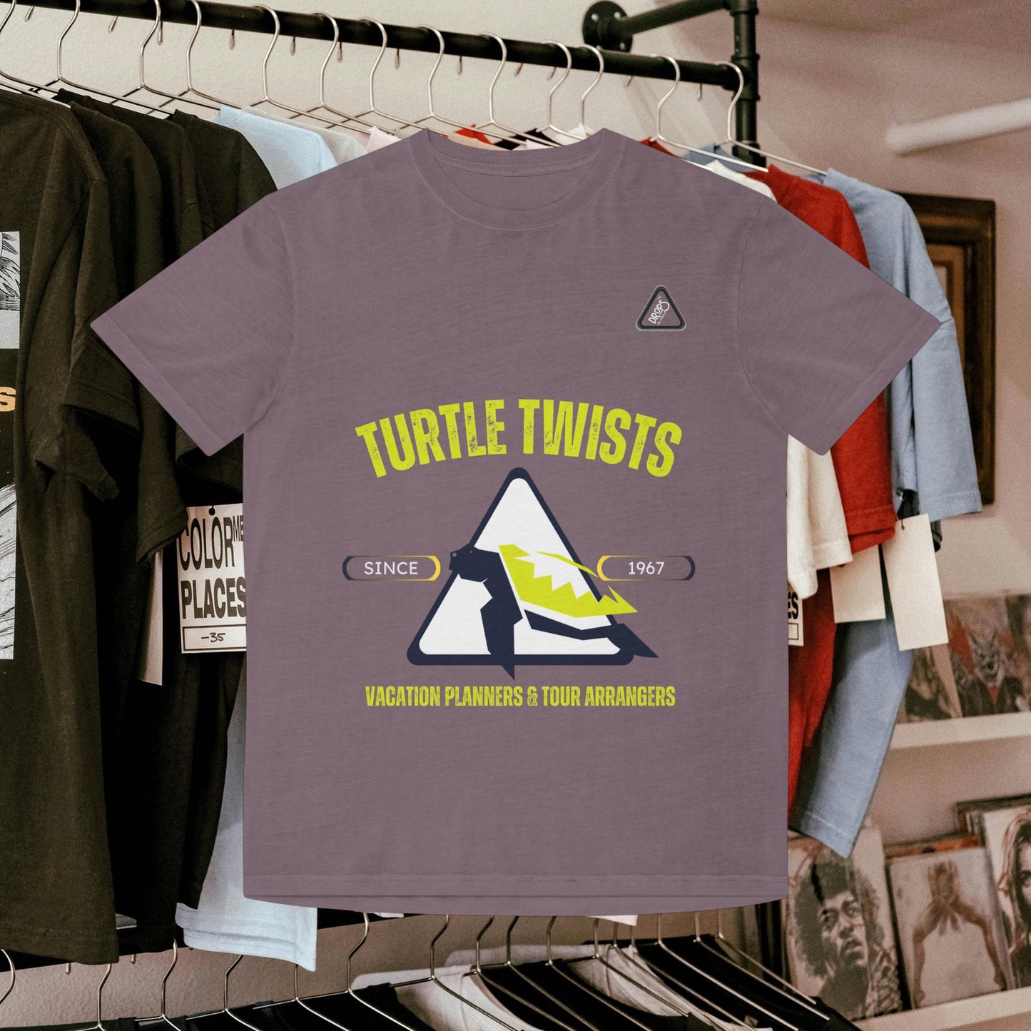 Unisex Faded T-Shirt - Turtle Twists Vacation Planners Graphic Tee_ 06 May 2025_ 001