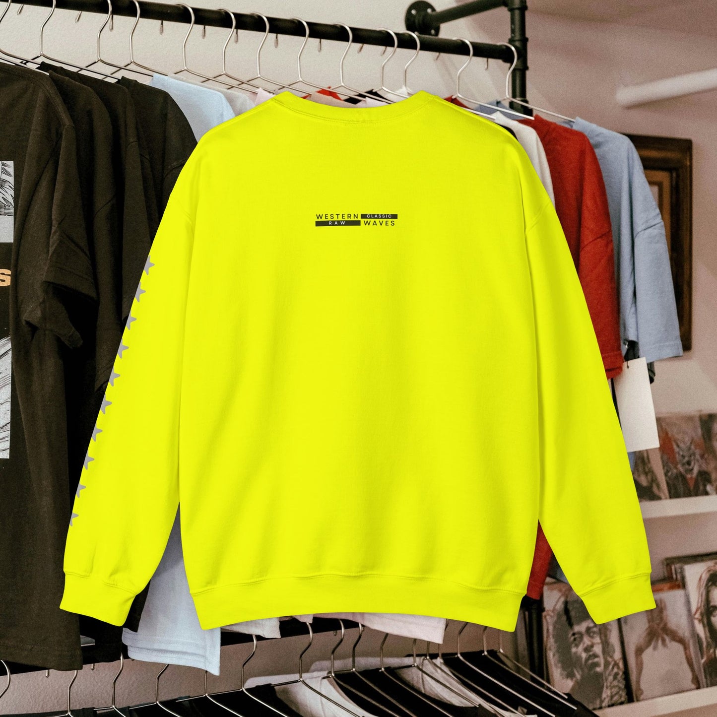 Unisex Heavy Blend™ Crewneck Sweatshirt_ N2 Series UHBCSS PT2WW007_ Limited Edition Pure Luxury By WesternWaves: