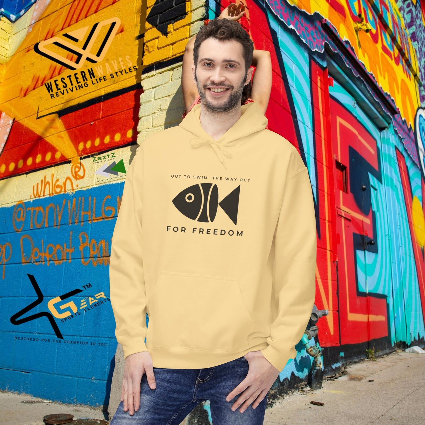 Unisex Midweight Softstyle Fleece Hoodie_ N3+ Series USMWXXFH PI2WW001_ Limited Edition by WesternWaves: