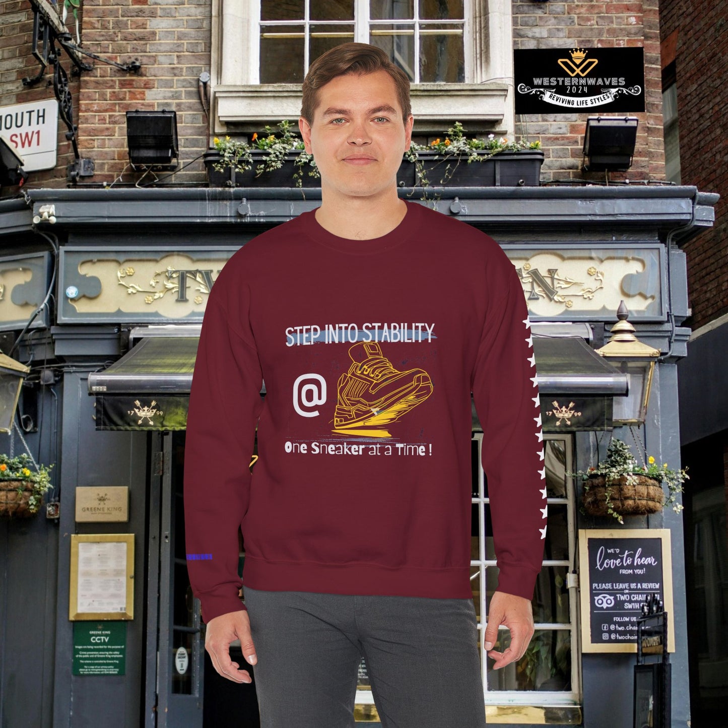 Unisex Heavy Blend™ Crewneck Sweatshirt_ N3+ Series UHBCSS PT2WW033_ Limited Edition Pure Luxury By WesternWaves: