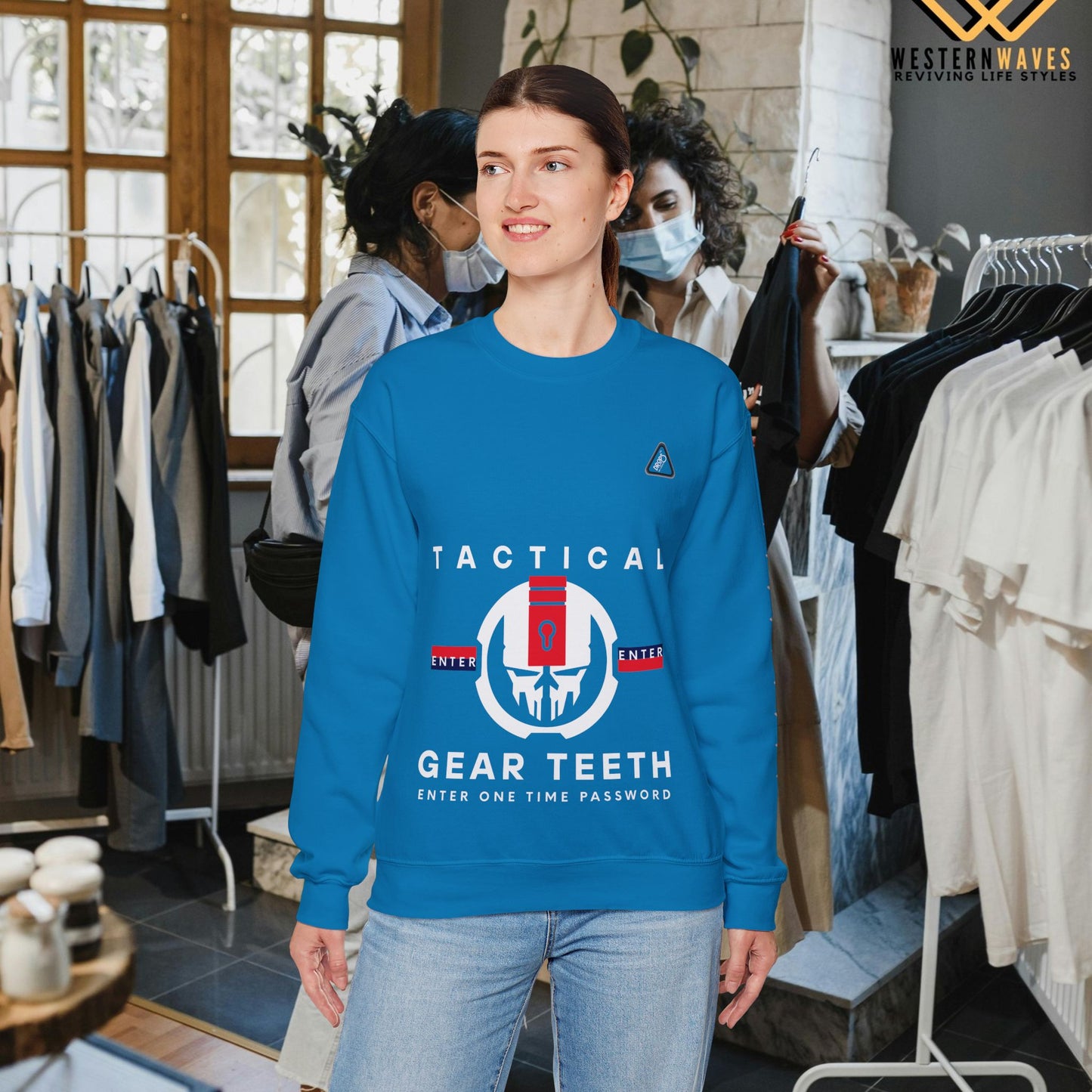 Unisex Heavy Blend™ Crewneck Sweatshirt_ N2 Series UHBCSS PT2WW005_ Limited Edition by WesternWaves: