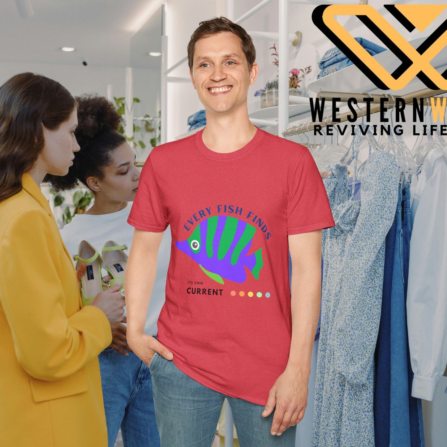 Unisex Softstyle T-Shirt_ N+ Series USSTS FT2WW009_ Limited Edition by WesternWaves: