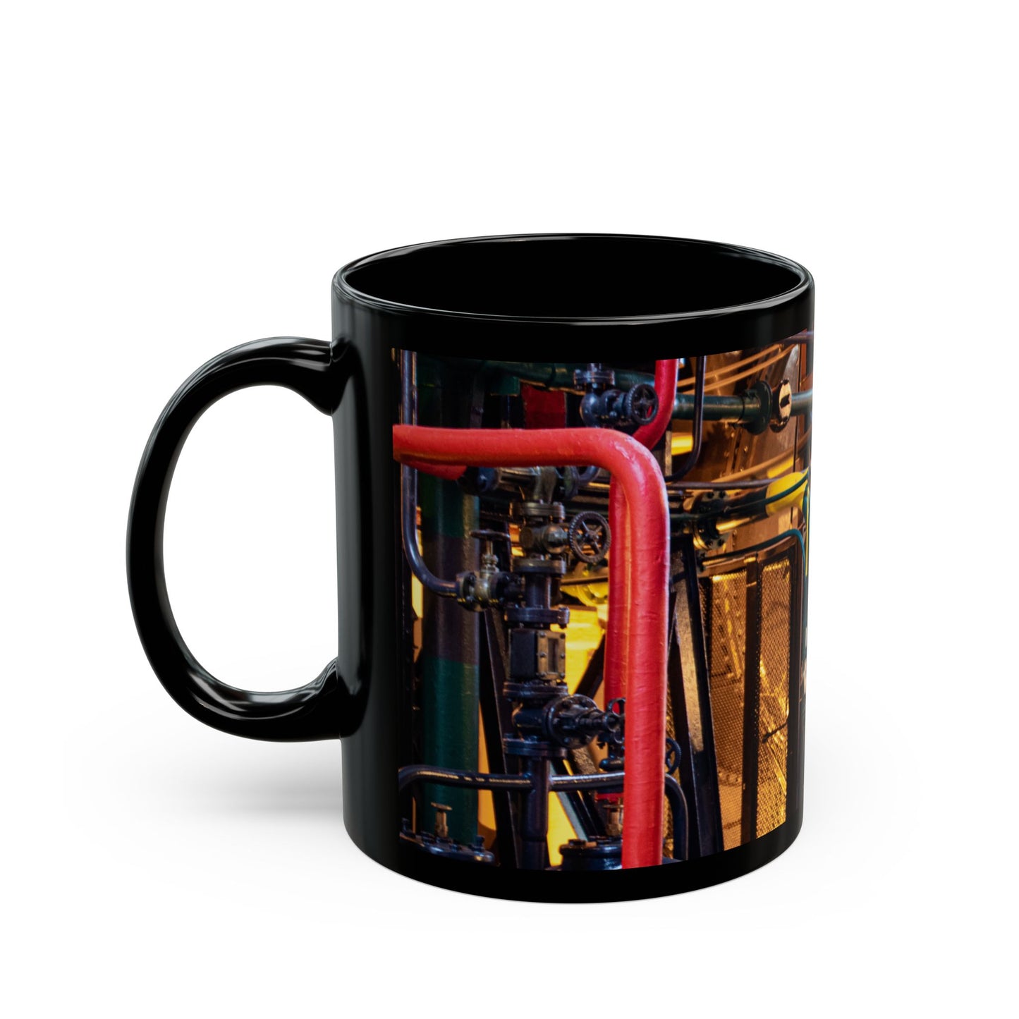 Black Mug (11oz, 15oz) _ N3+ Series CBM PT2WW007_ Limited Edition Statement Piece by WesternWaves: