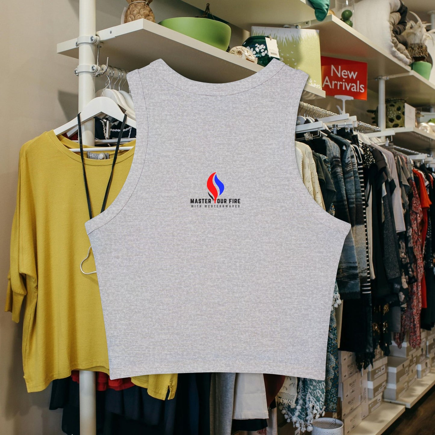 Women's Micro Rib Racer Tank Top_ N2+ Series WMRRT PT2WW006_ Limited Edition Style & Comfort by WesternWaves: