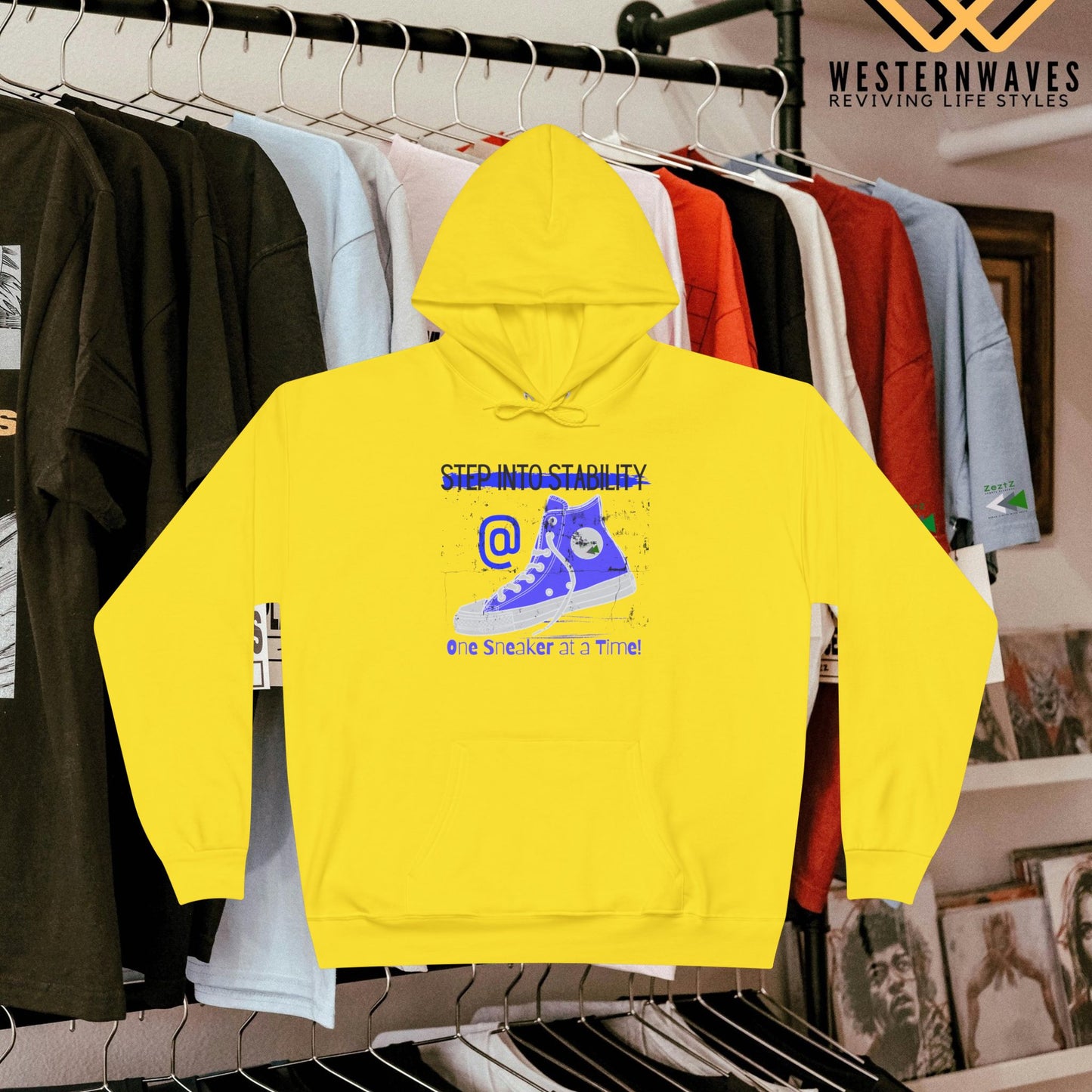 Unisex EcoSmart® Pullover Hoodie Sweatshirt_ N2+ Series USESPOHSS PT2WW001_ LImited Edition Quality Garment by WesternWaves:
