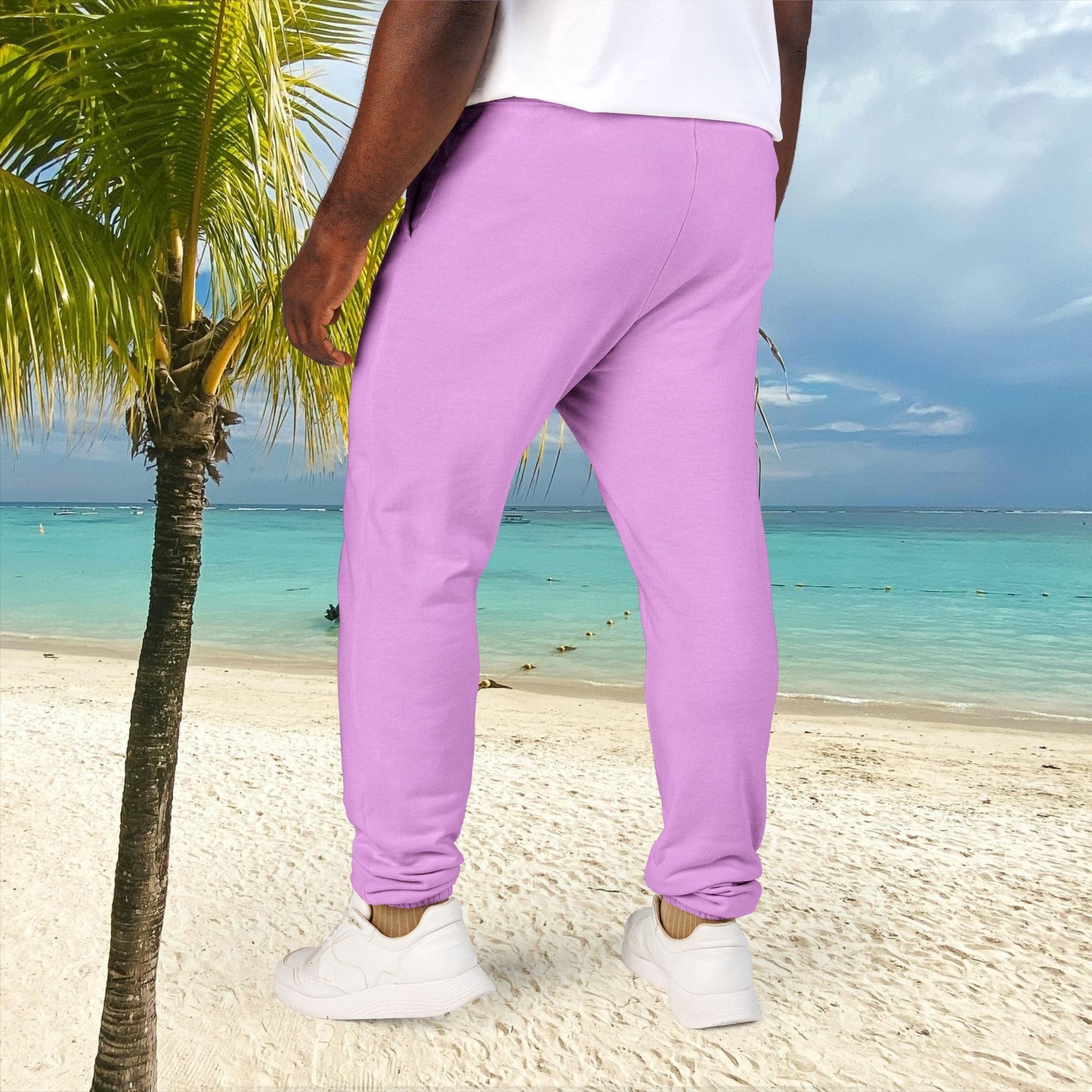 Unisex Fleece Sweatpants with Playful Design_ Series UWD 080_ Limited Edition Cozy Lounge Pants by WesternWaves:
