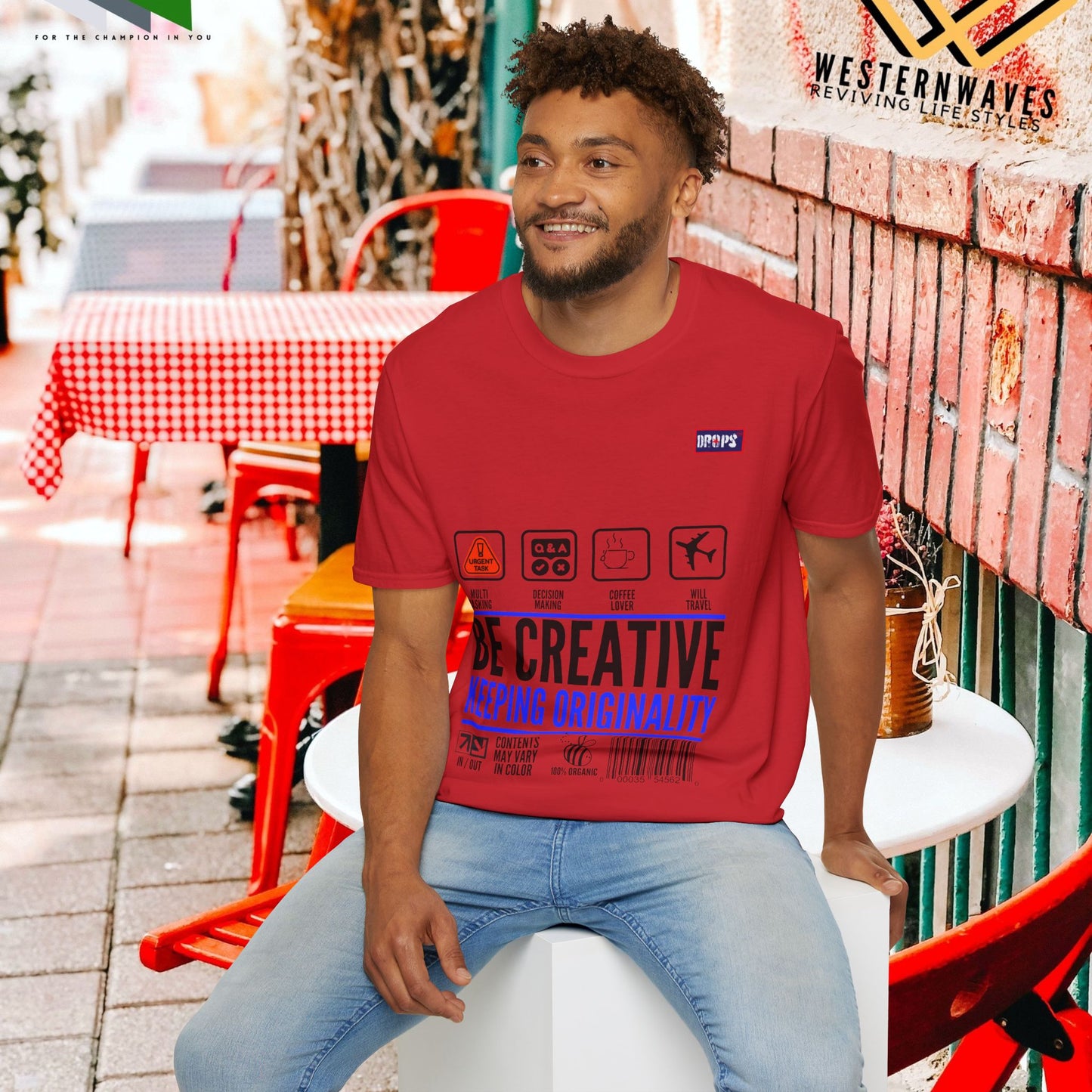 Unisex Softstyle T-Shirt_ N2+ Series USSTS FT2WW007_ Redefine Relaxation Limited Edition by WesternWaves: