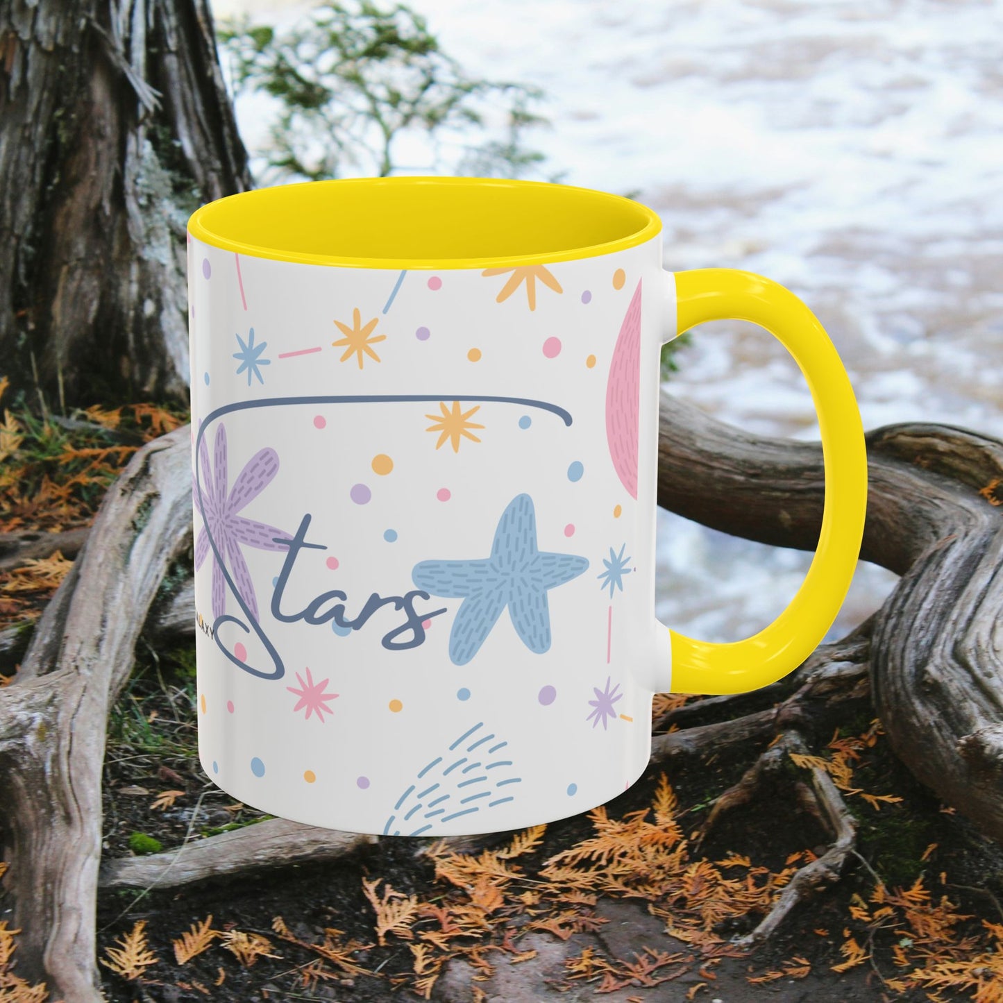 Accent Coffee Mug (11, 15oz) _ N3+ Series ACMUG PT2WW007_ Limited Edition Blend Style & Functionality by WesternWaves: