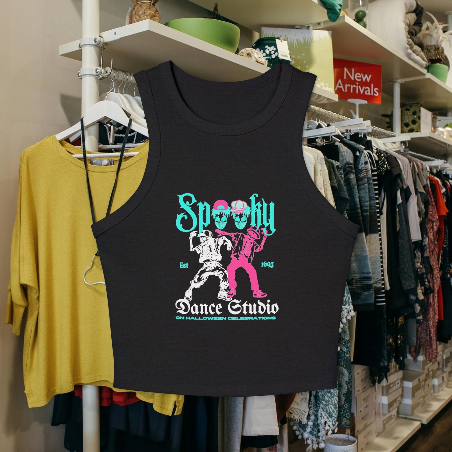 Women's Micro Rib Racer Tank Top_ N2+ Series WMRRT PT2WW007_ Limited Edition Style & Comfort by WesternWaves: