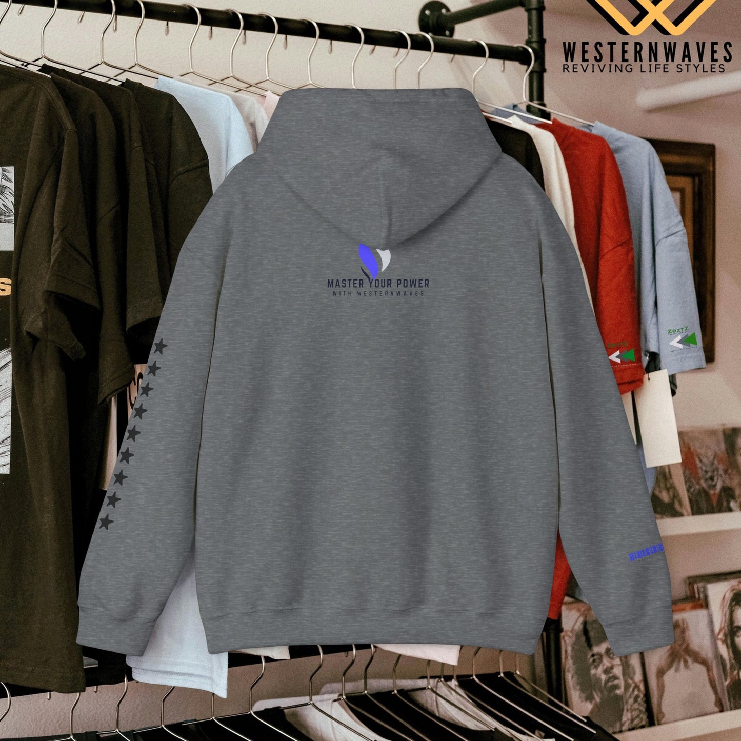 Unisex Heavy Blend™ Crewneck Sweatshirt_ N3+ Series UHBCSS PT2WW008_ Limited Edition Comfort & Style by WesternWaves: