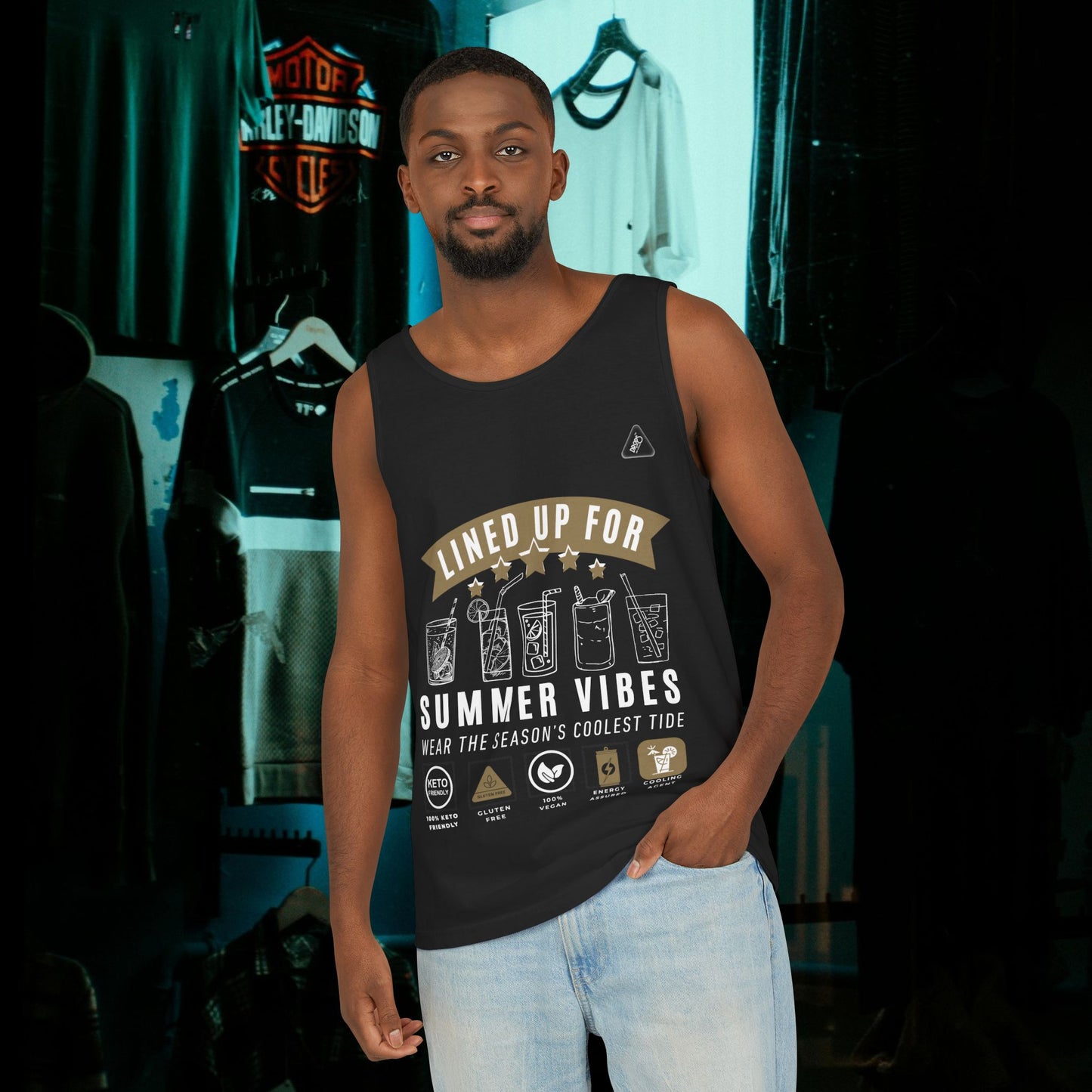 Unisex Garment-Dyed Tank Top_ Series N7* USDYEDTTOPS PT2WW001_ Limited Edition by WesternWaves: