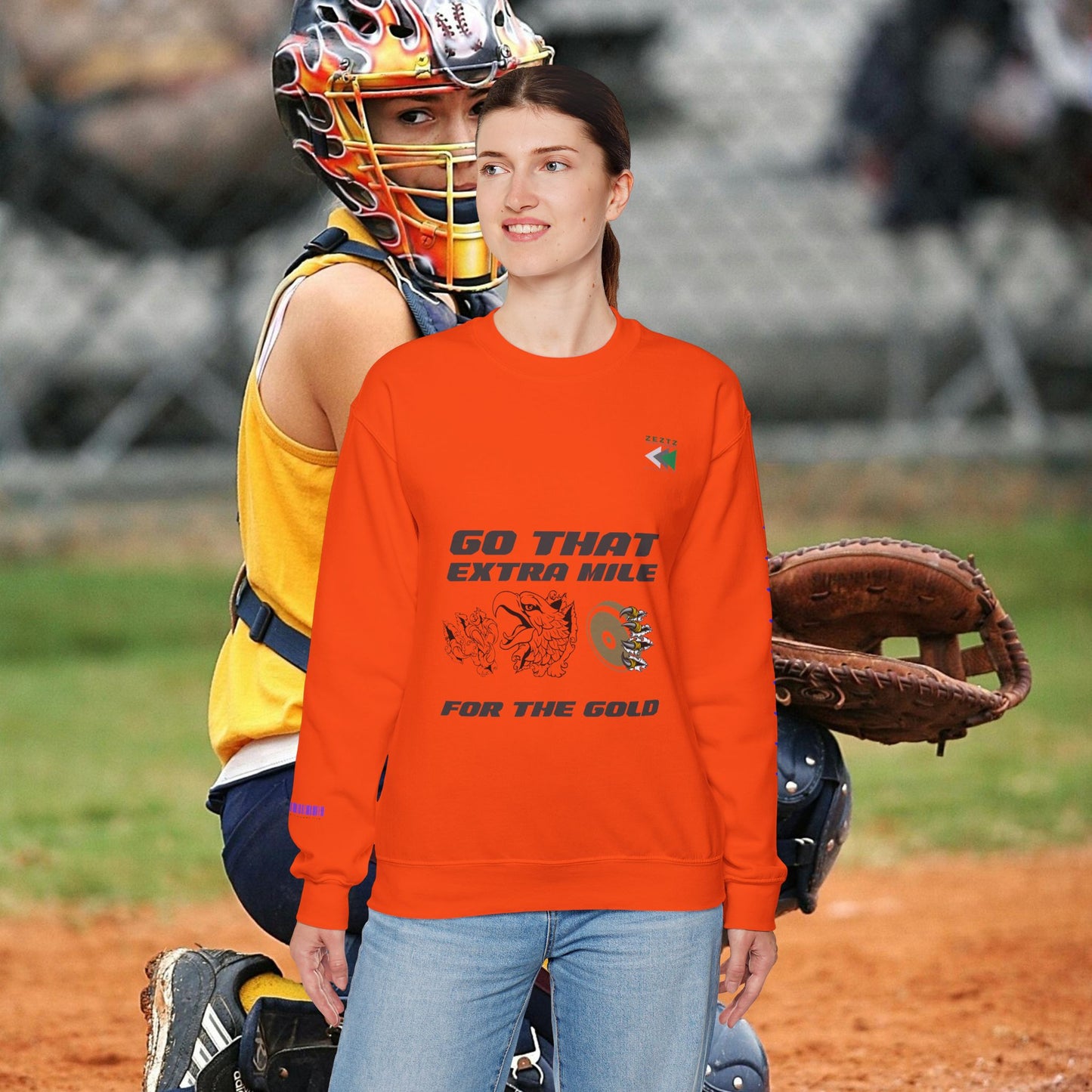 Unisex Heavy Blend™ Crewneck Sweatshirt_ N2 Sports Series UHBCSS PT2WW005_ Limited Edition ‘Zeztz’ Brand Sports Elements by WesternWaves: