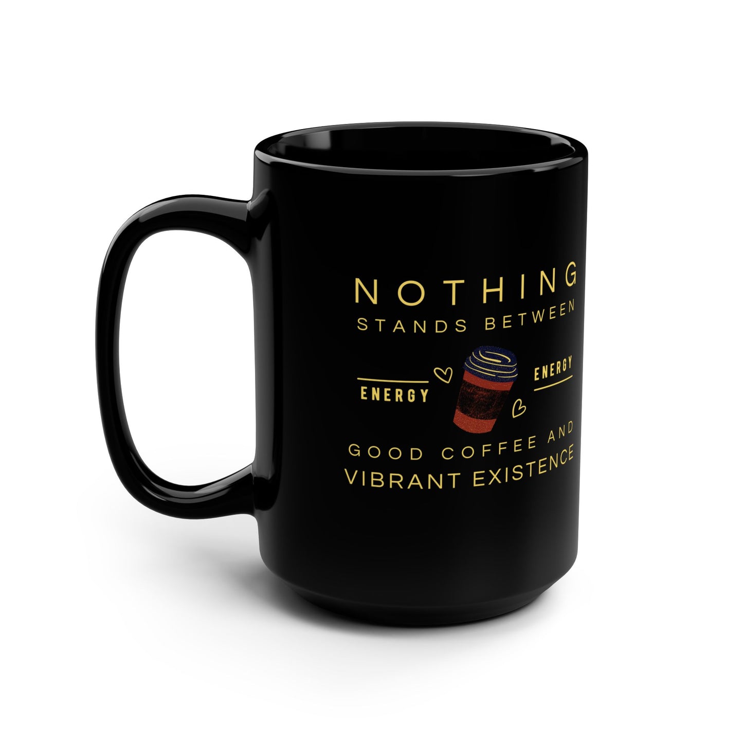 Black Mug 15oz_ N7+ Series BLACKMUG PT2WW001_ Limited Edition Stylish Mug by WesternWawes: