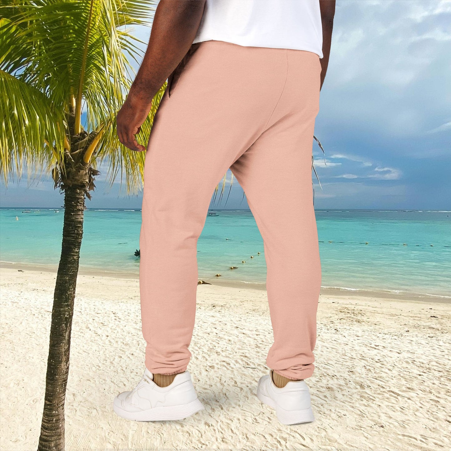 Unisex Fleece Sweatpants with Playful Design_ Series UWD 080_ Limited Edition Cozy Lounge Pants by WesternWaves: