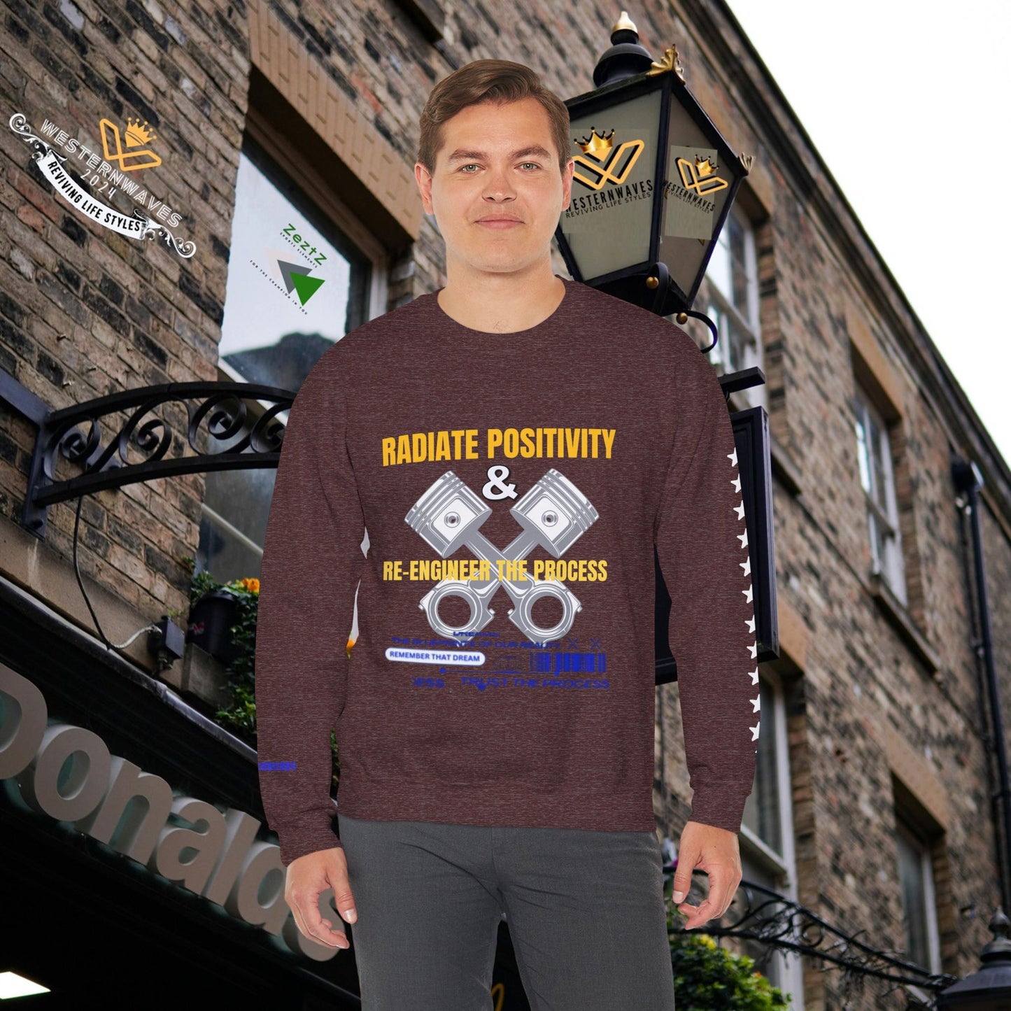 Unisex Heavy Blend™ Crewneck Sweatshirt_ N3+ Series UHBCSS PT2WW005_ Limited Edition Pure Luxury By WesternWaves: