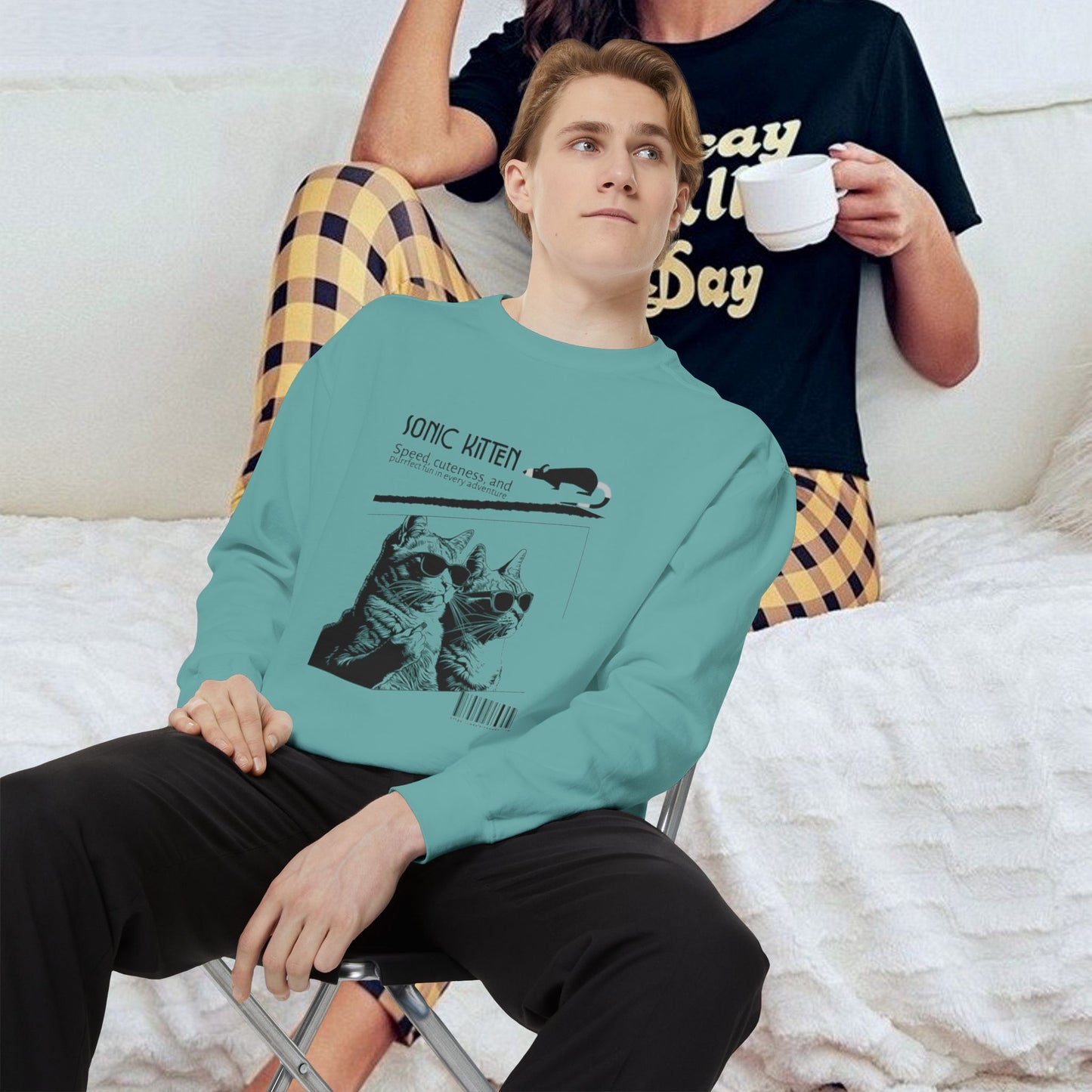 Unisex Garment-Dyed Sweatshirt_ N3+ Series SPW UGDSS PT2WW003_WesternWaves Limited Edition