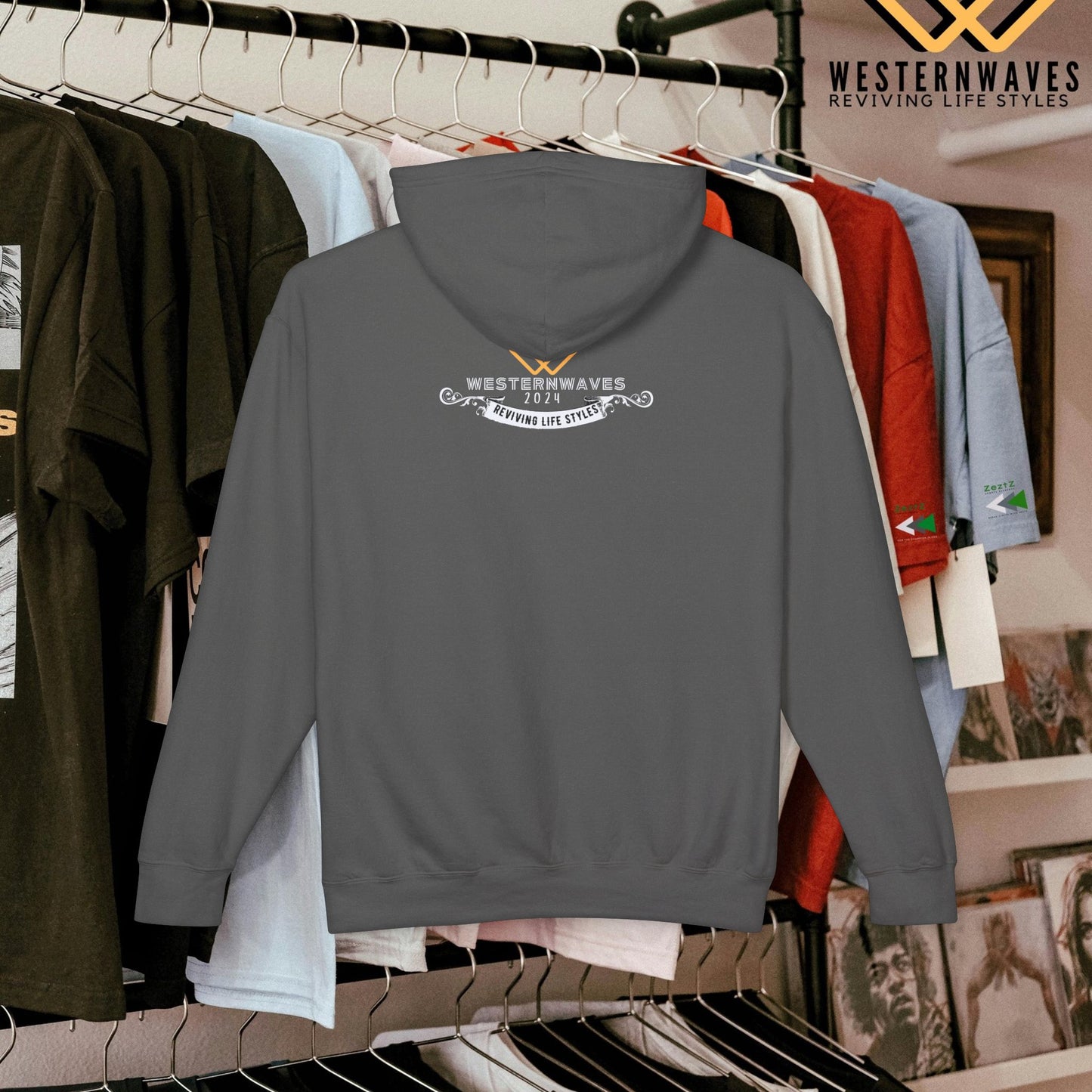Unisex Lightweight Hooded Sweatshirt – N3+ Series USLWHSS PT2WW010_ Limited Edition Crafted Comfort by WesternWaves: