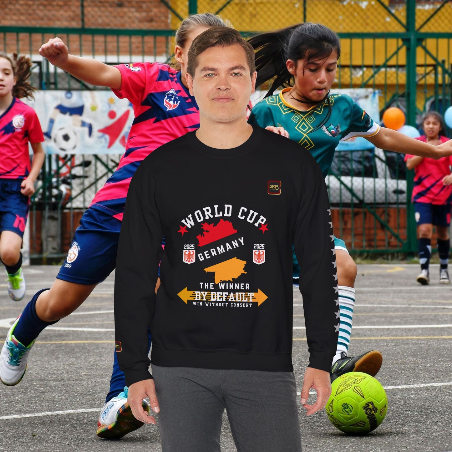 Unisex Sweatshirt_ N7+ Series USSS PT2WW001_ Germany The Winner by Default_ Limited Edition by WesternWaves: