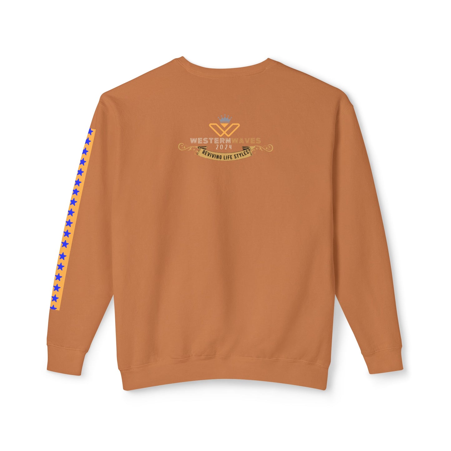 Unisex Lightweight Crewneck Sweatshirt_ N2+ Series ULWCSS PT2WW003_ Limited Edition Unparalleled Quality by WesternWaves: