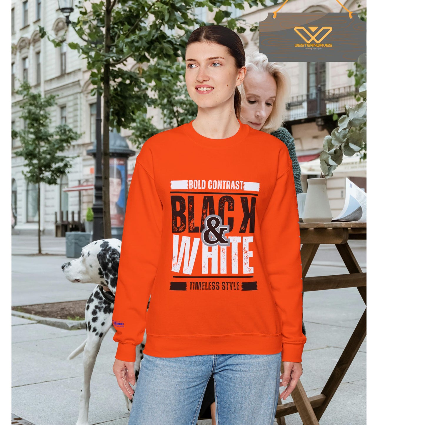 Unisex Heavy Blend™ Crewneck Sweatshirt_ N+ Series UHBCSS PT2WW028_ Limited Edition by WesternWaves: