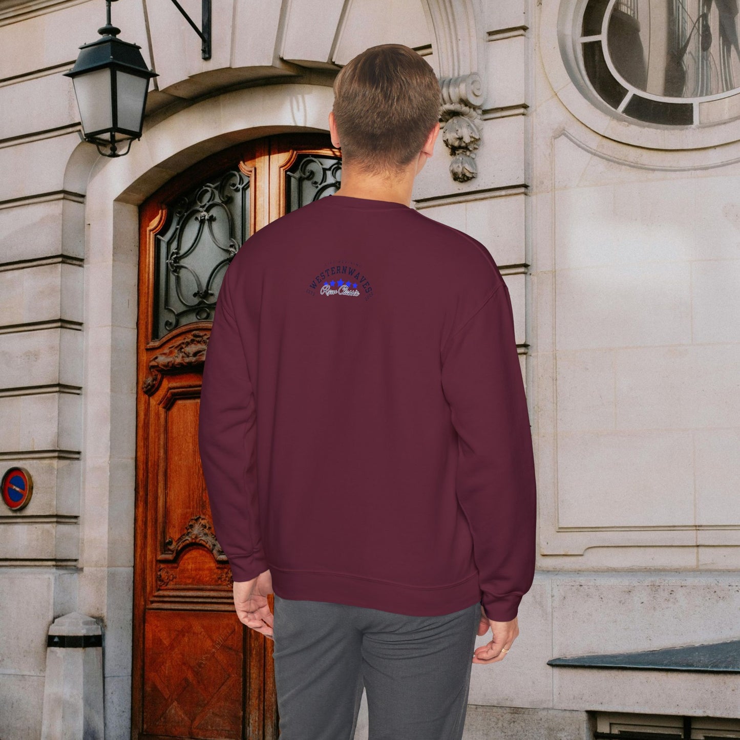 Unisex Heavy Blend™ Crewneck Sweatshirt_ N2 Sports Series UHBCSS PT2WW004_ Limited Edition 'DROPS' Brand Sweatshirt by WesternWaves: