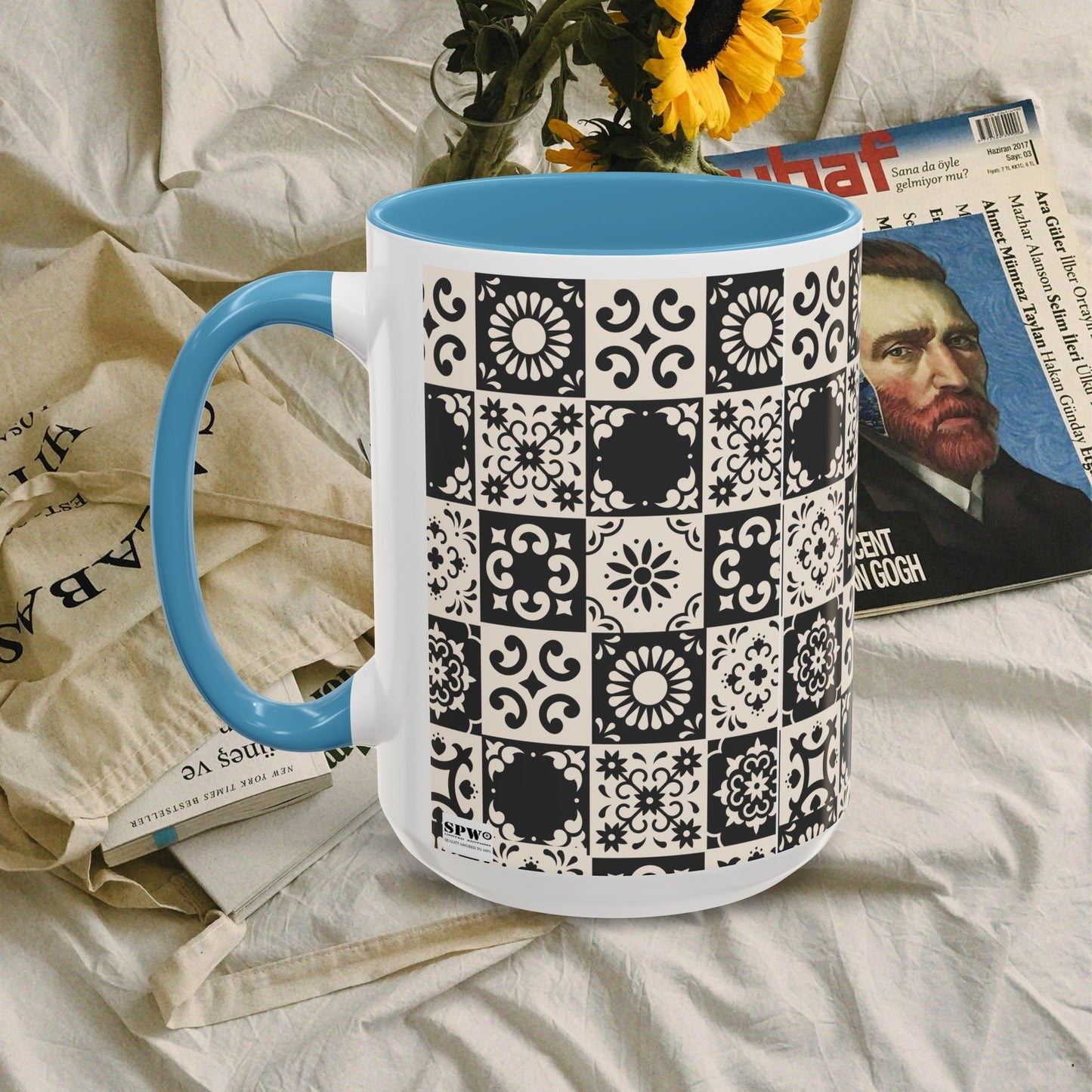 Accent Coffee Mug (11, 15oz)_ N+ Series ACMUG PT2WW004_ Limited Edition Mug by WesternWaves