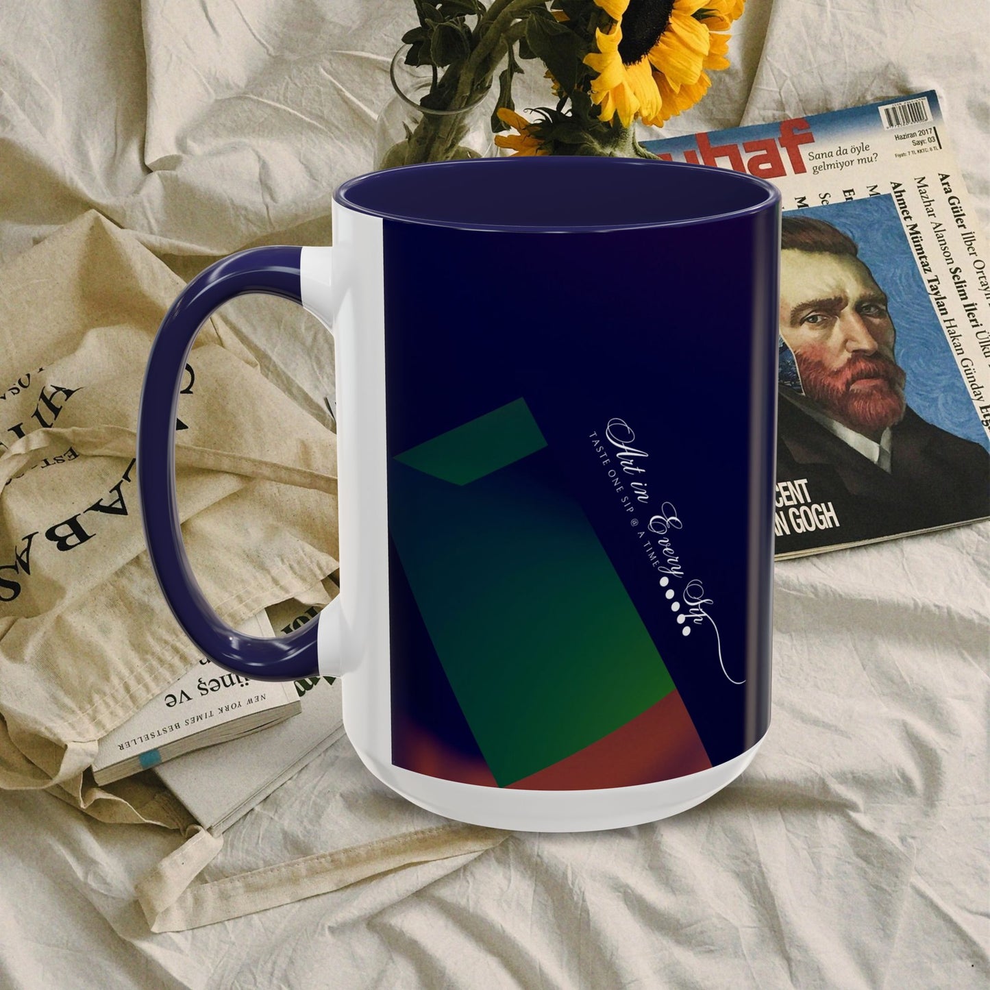 Accent Coffee Mug 11, 15oz_ N3+ Series ACM11OZ PT2WW018_ Limited Edition Perfect Blend of Style by WesternWaves:
