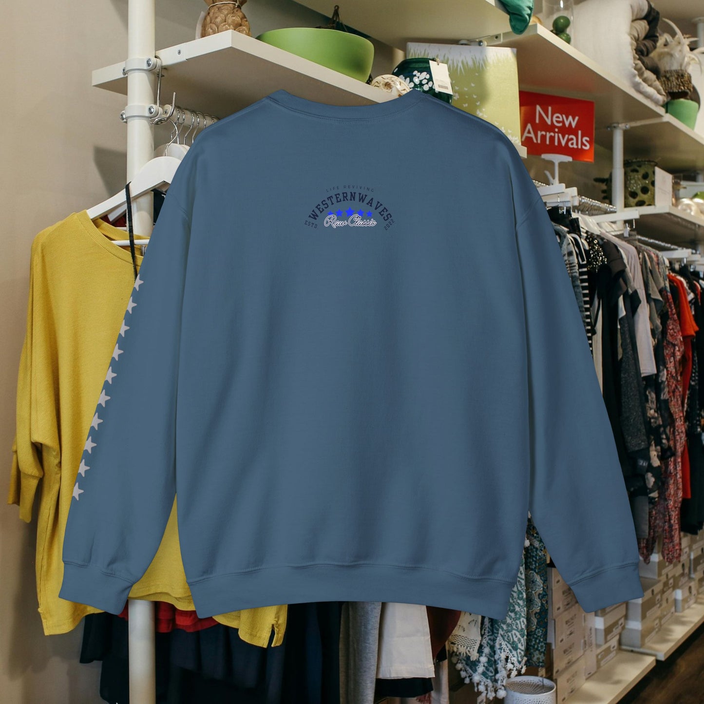 Unisex Heavy Blend™ Crewneck Sweatshirt_ N2 Sports Series UHBCSS PT2WW004_ Limited Edition 'DROPS' Brand Sweatshirt by WesternWaves: