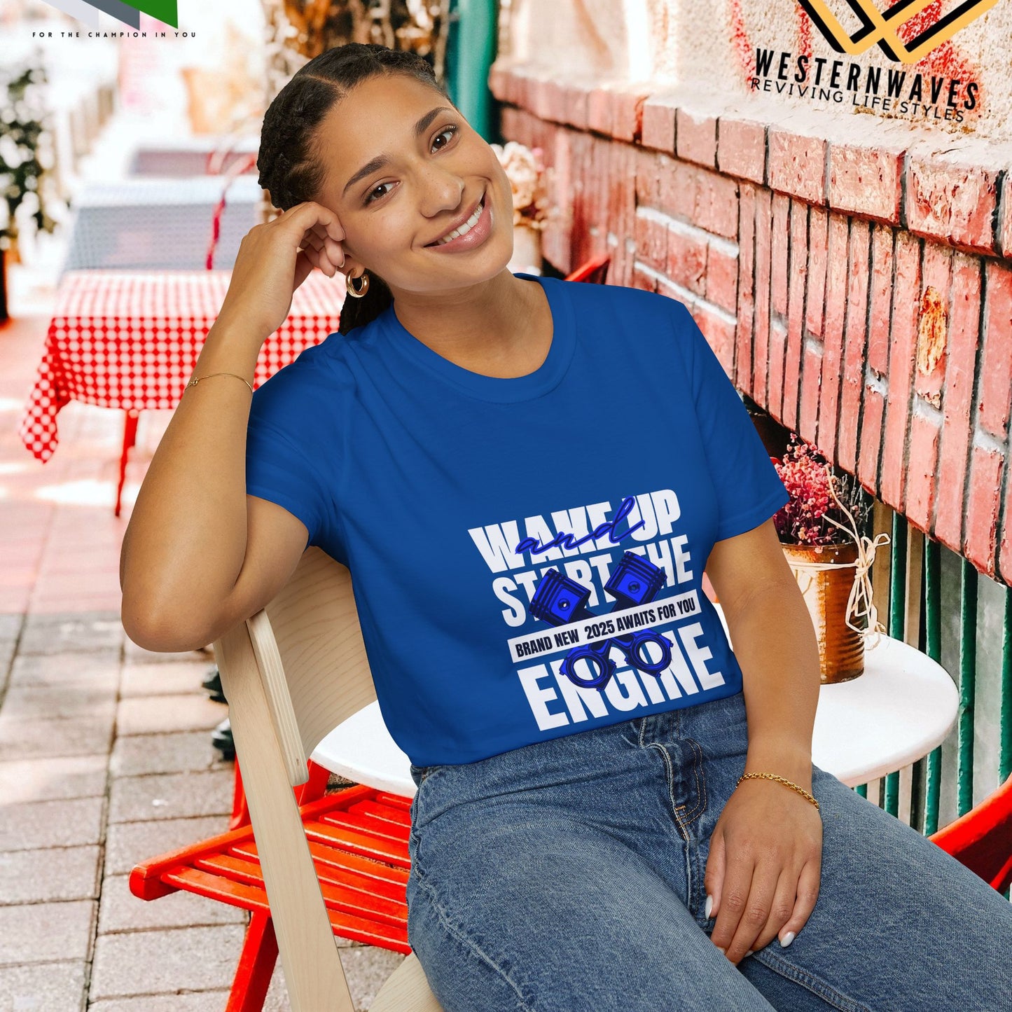 Unisex Softstyle T-Shirt_ N3+ Series USSTS FT2WW004_ Redefine Relaxation Limited Edition by WesternWaves: