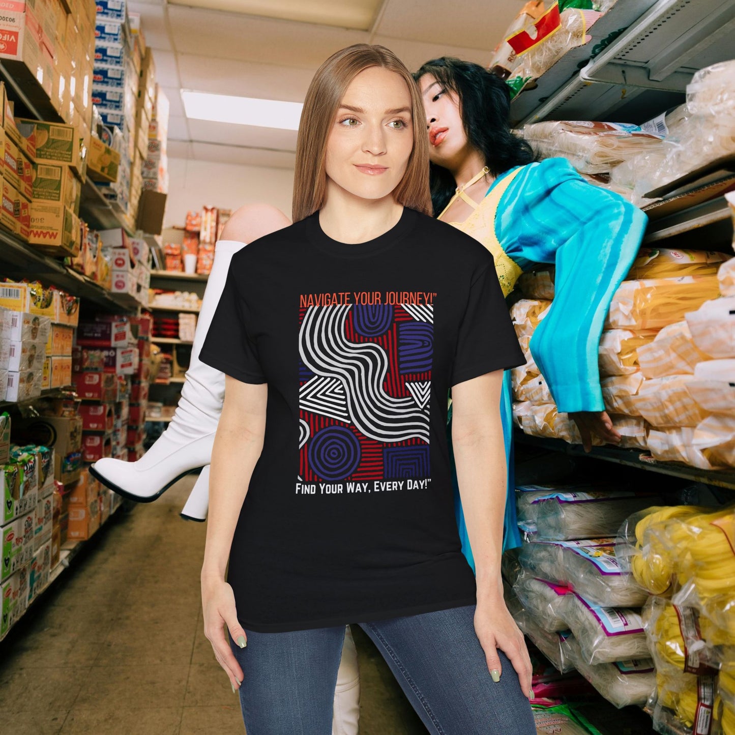 Unisex Ultra Cotton Tee_ Classic Comfort Unleashed_ N2+ Series USUCTEE PT2WW005_ Limited Edition Maximum Comfort & Style by WesternWaves: