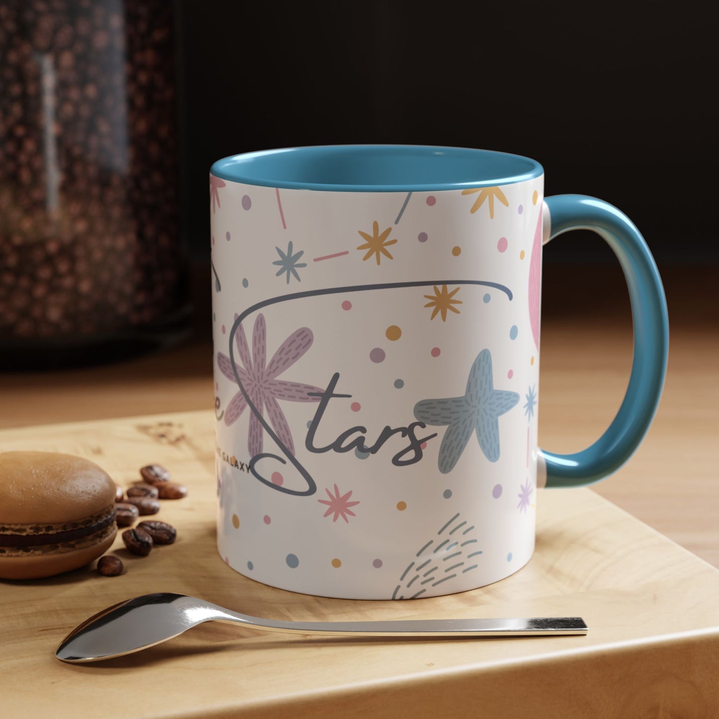 Accent Coffee Mug (11, 15oz) _ N3+ Series ACMUG PT2WW007_ Limited Edition Blend Style & Functionality by WesternWaves: