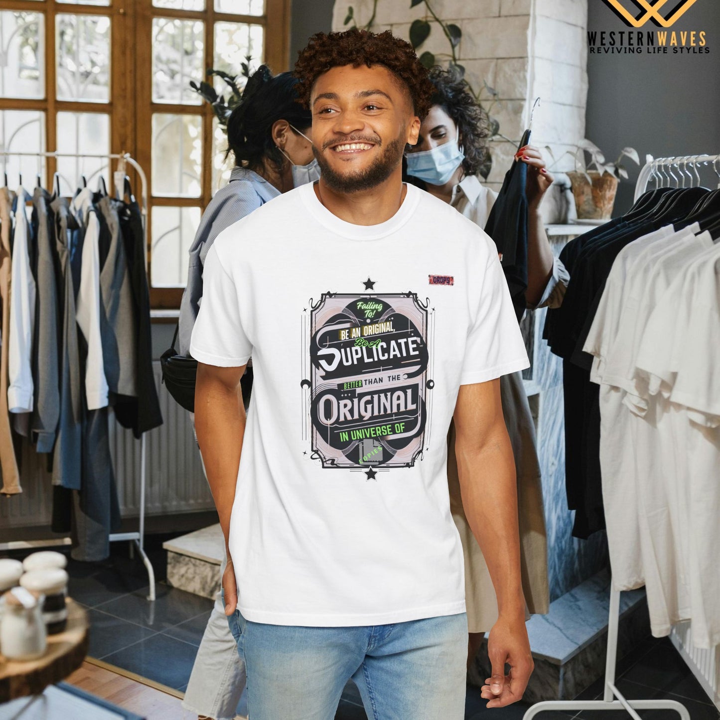 unisex garment-dyed t-shirt_ 09 July 2025_ Limited Edition Everyday Casual Wear by WesternWaves: