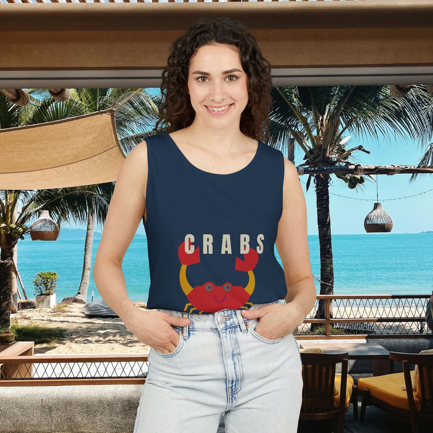 Unisex Garment-Dyed Tank Top_ N2+ Series USGDTT PT2WW012_ Limited Edition Comfort & Style by WesternWaves: