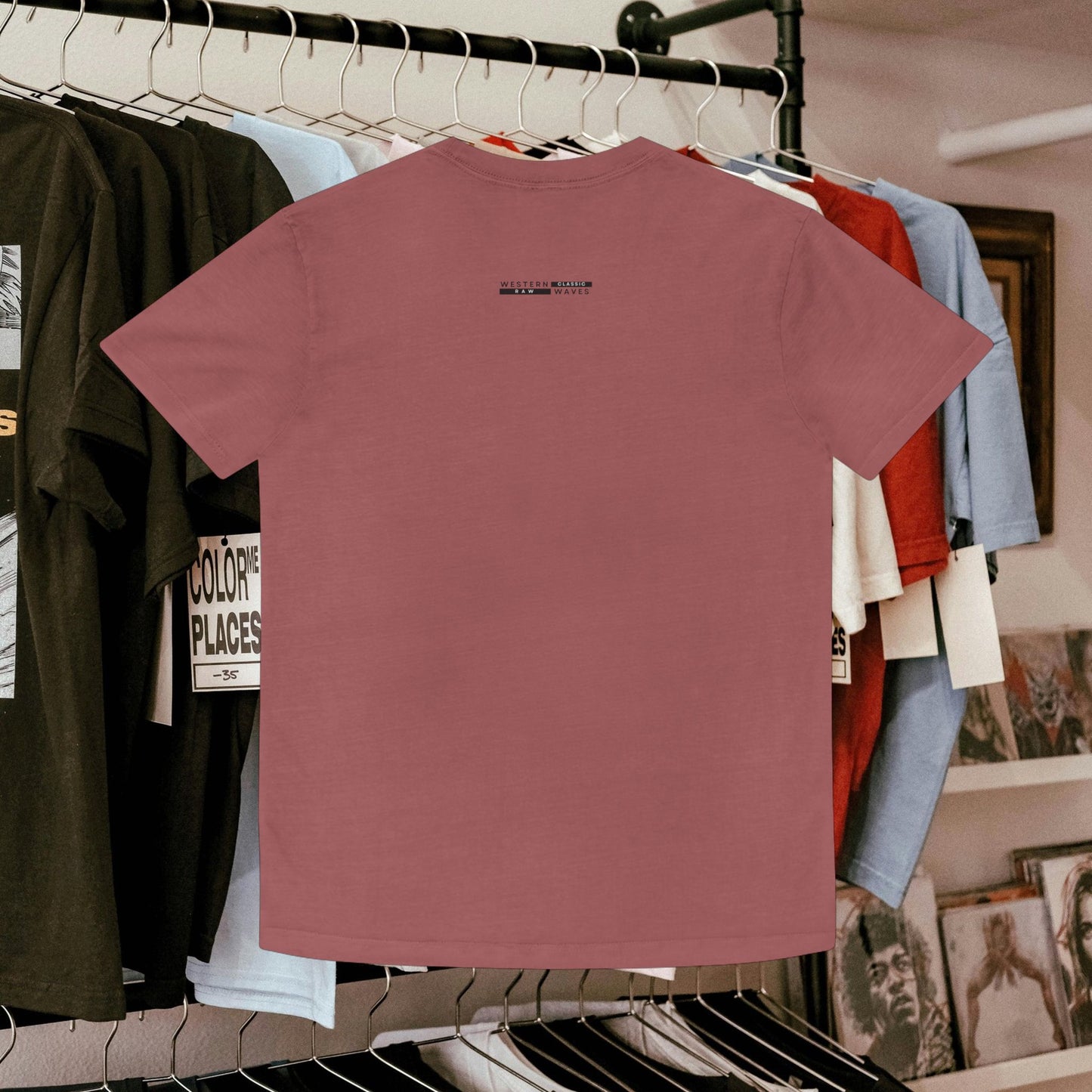 Unisex Faded Shirt_ N8* Series USFADEDSHIRT PT2WW001_ Limited Edition Warm Vibes by WesternWaves: