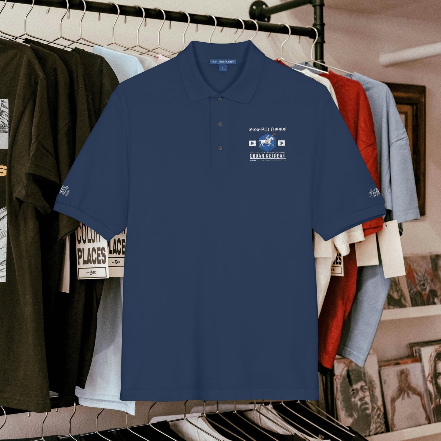 Unisex Polo Shirt_ Series N8+ USPOLOS PT2WW001_ LYVIDA 001_ Limited Edition Casual Fashion by WesternWaves: