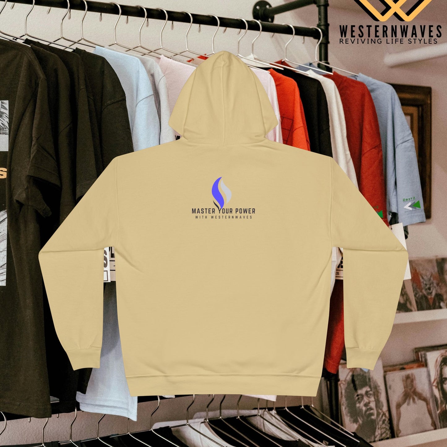 Unisex EcoSmart® Pullover Hoodie Sweatshirt_ N2+ Series USESPOHSS PT2WW001_ LImited Edition Quality Garment by WesternWaves: