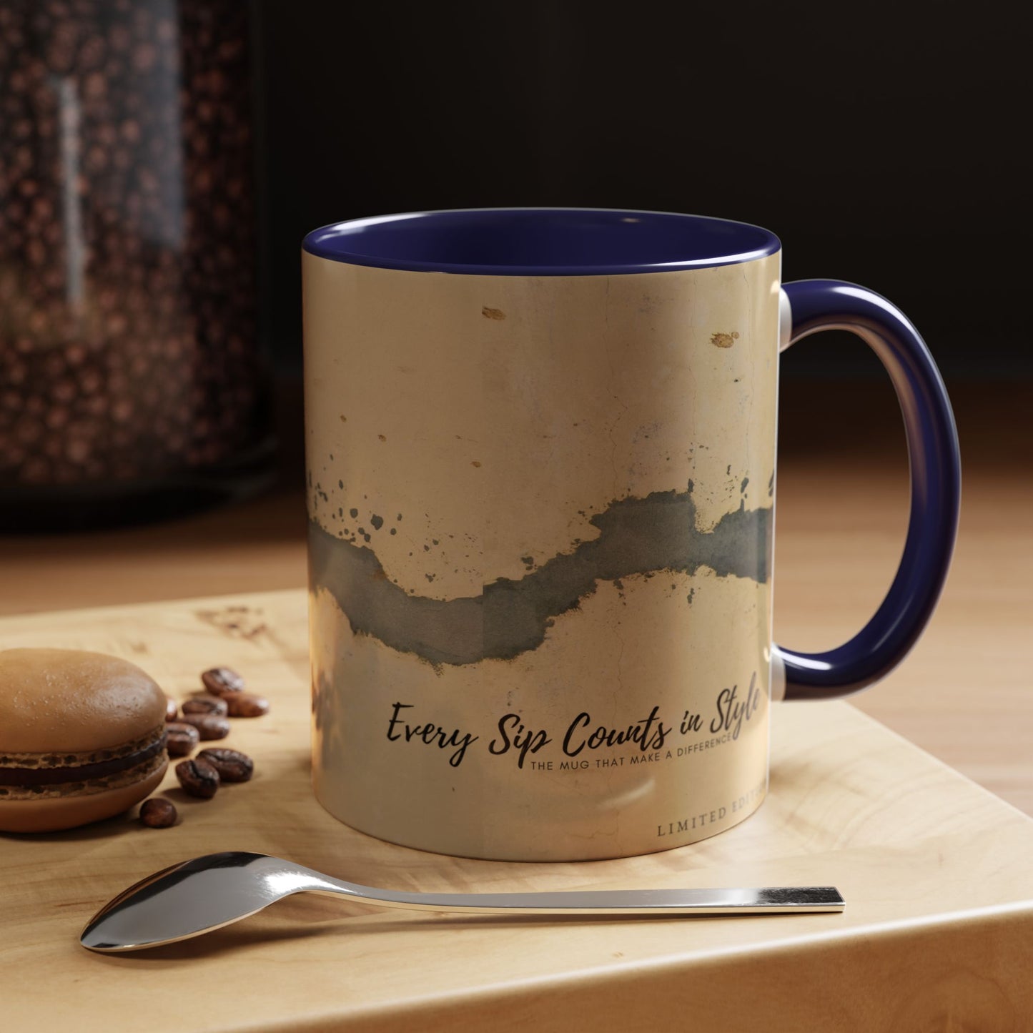 Accent Coffee Mug (11, 15oz) _ N3+ Series ACMUG PT2WW005_ Limited Edition Blend Style & Functionality by WesternWaves:
