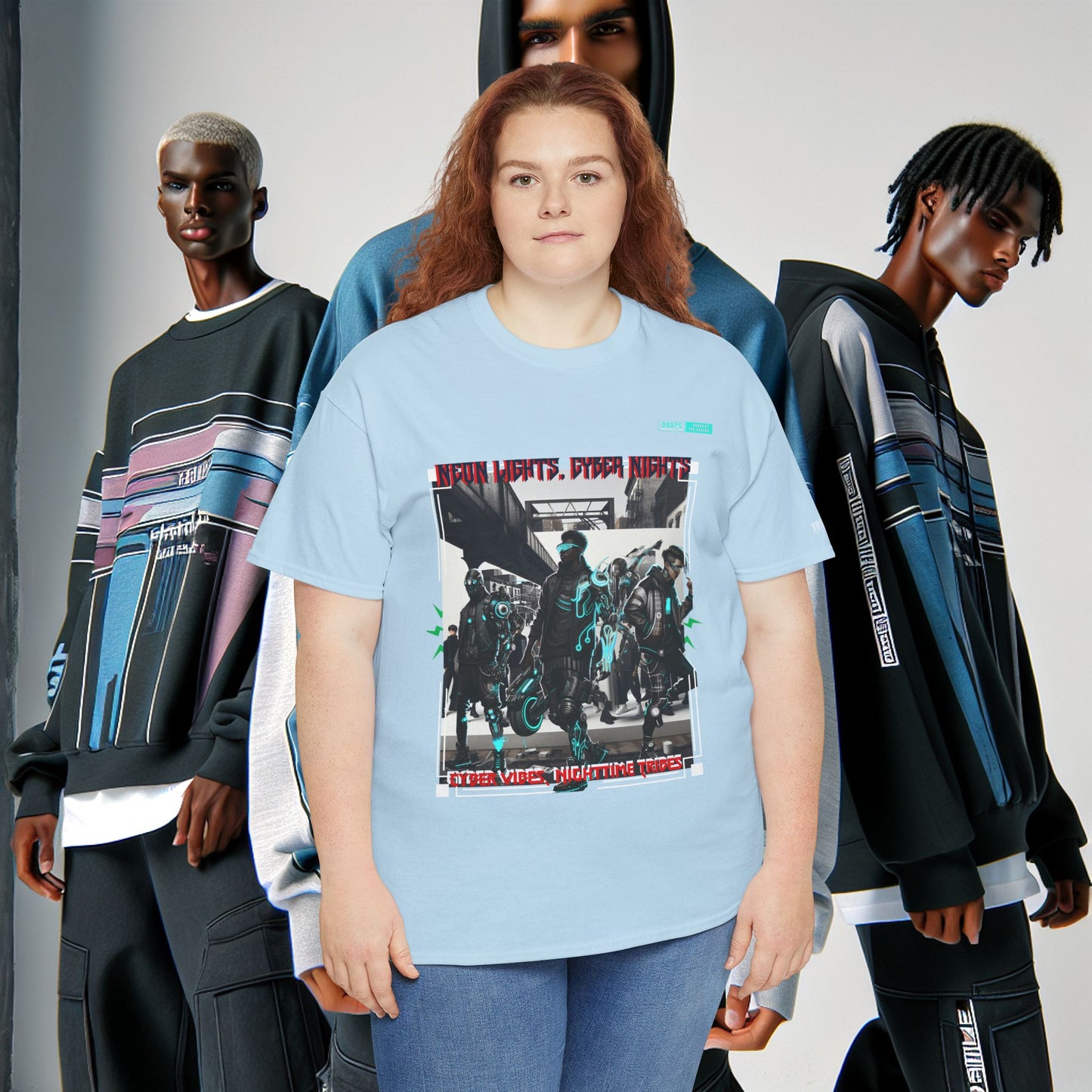 Unisex Heavy Cotton Tee_ N8+ Series USHOSTEE_ PT2WW003_ 01 Oct 2025_ Limited Edition Casual Wear by WesternWaves: