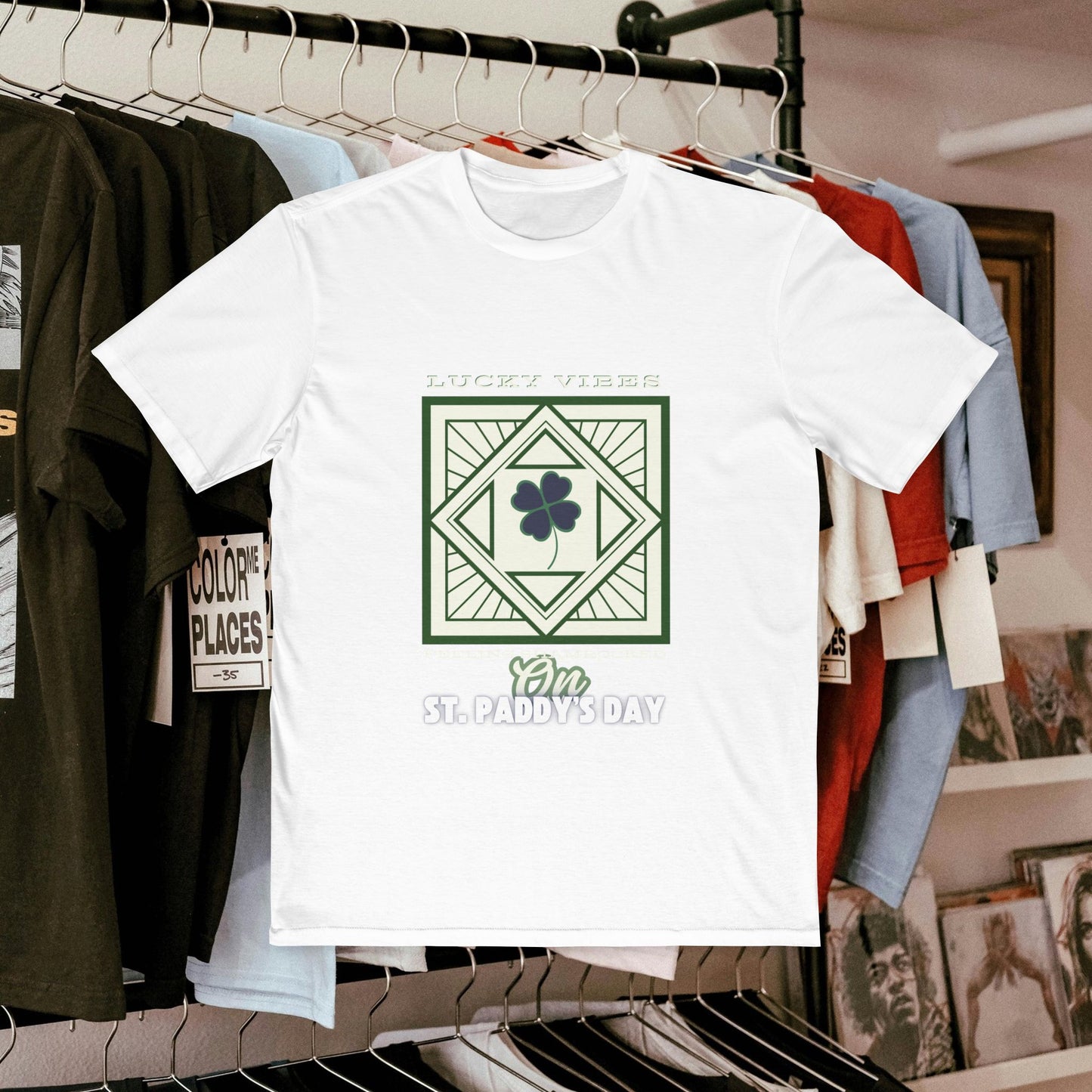 Men's Very Important Tee_ N3+ Series MVITEE PT2WW001_ Limited Edition Paddy's Day Vibrations by WesternWaves: